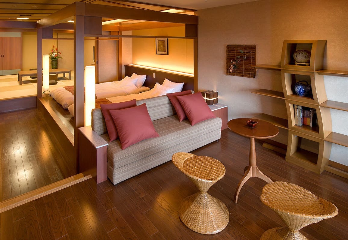 Guest room B type with open-air bath