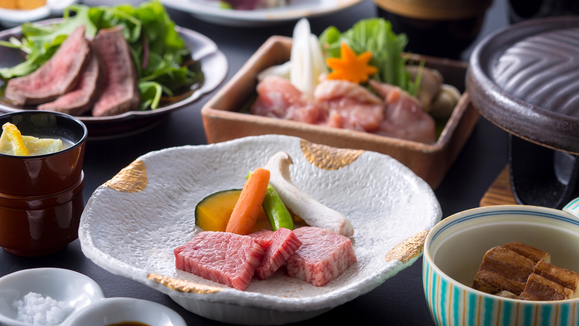 Kaiseki (image) featuring Kagawa's gourmet food brand "Sanuki Sanku"