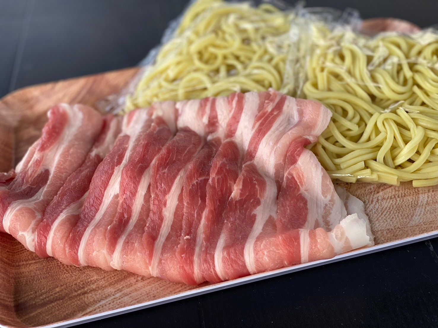 Pork belly and yakisoba