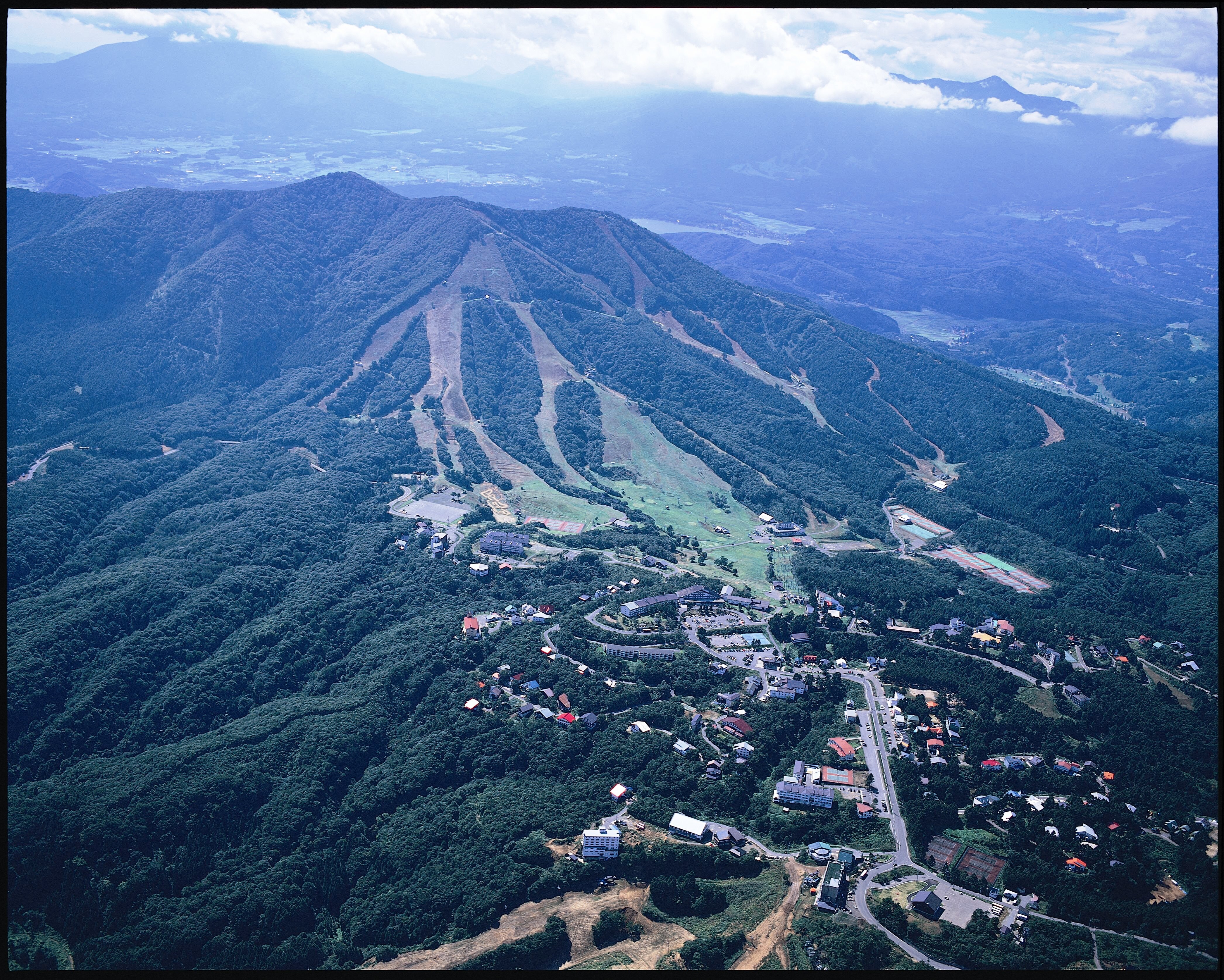 Dataran Tinggi Madarao dilihat dari langit