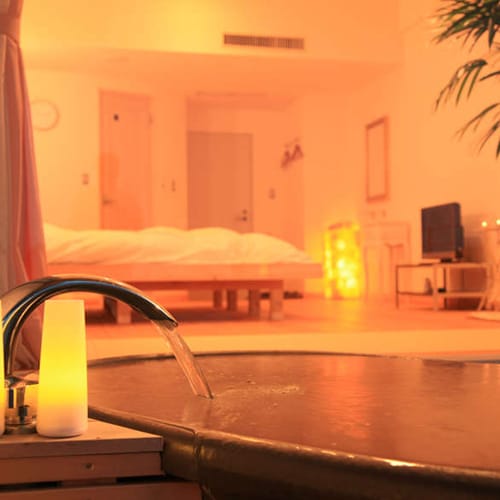 [Suite room with open-air bath, Room 306] Enjoy a more private moment in the open-air bath (not a hot spring).