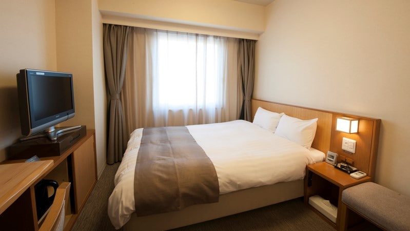 ■Double room Bed size: 140cm x 205cm x 1 x 14.8-15.2㎡