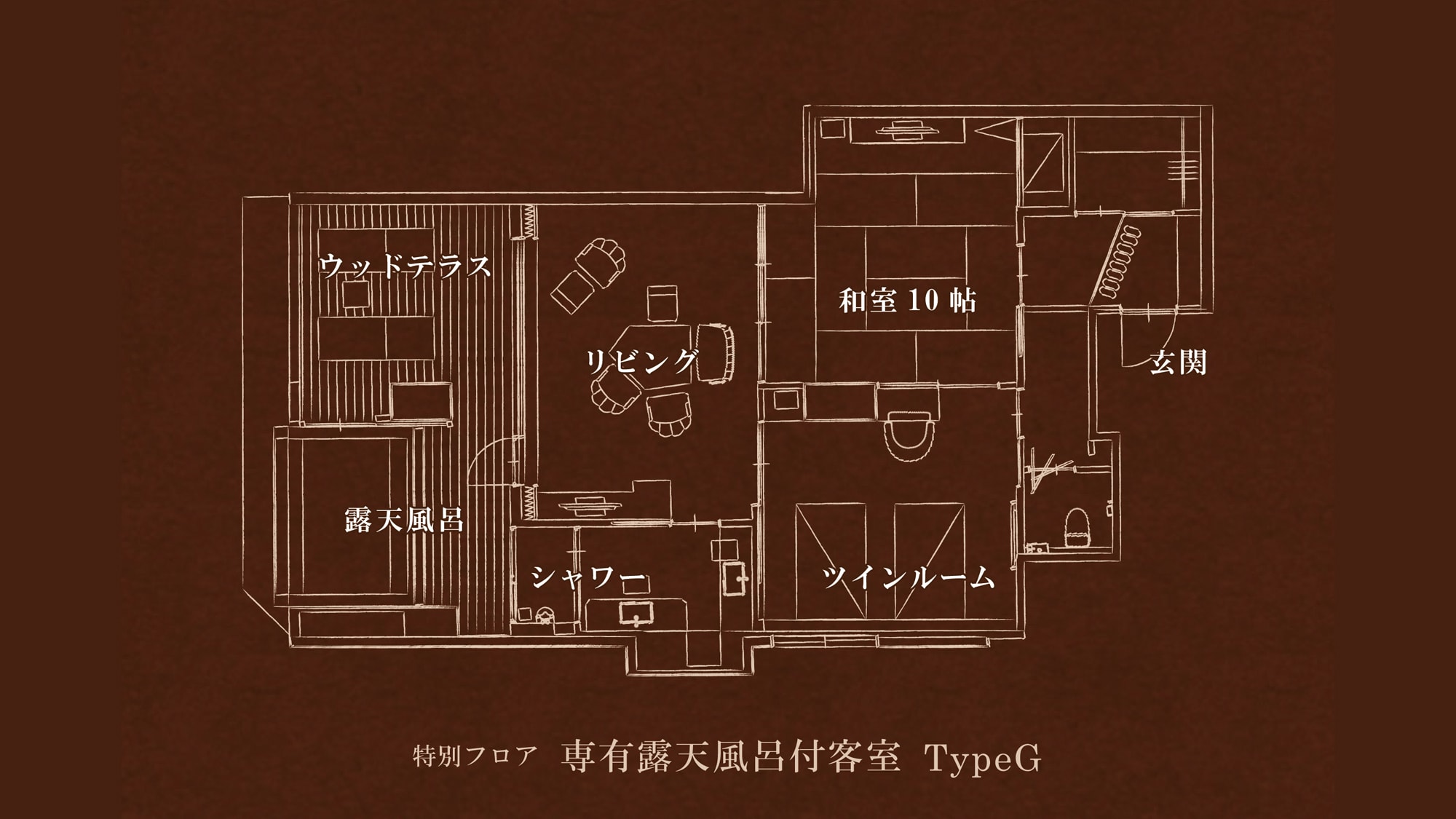 【特别楼层】带私人露天浴池的客房G型