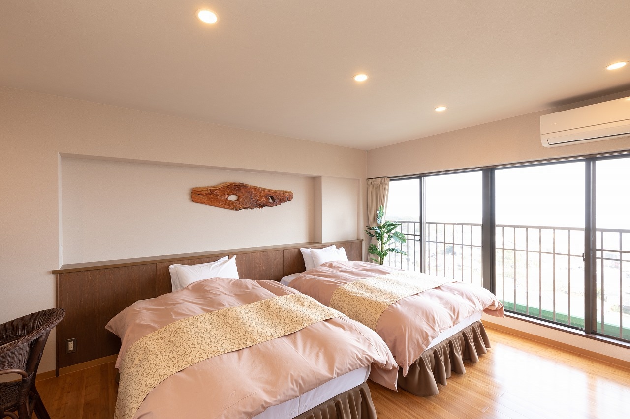 4th floor superb view! Twin semi-open-air bath
