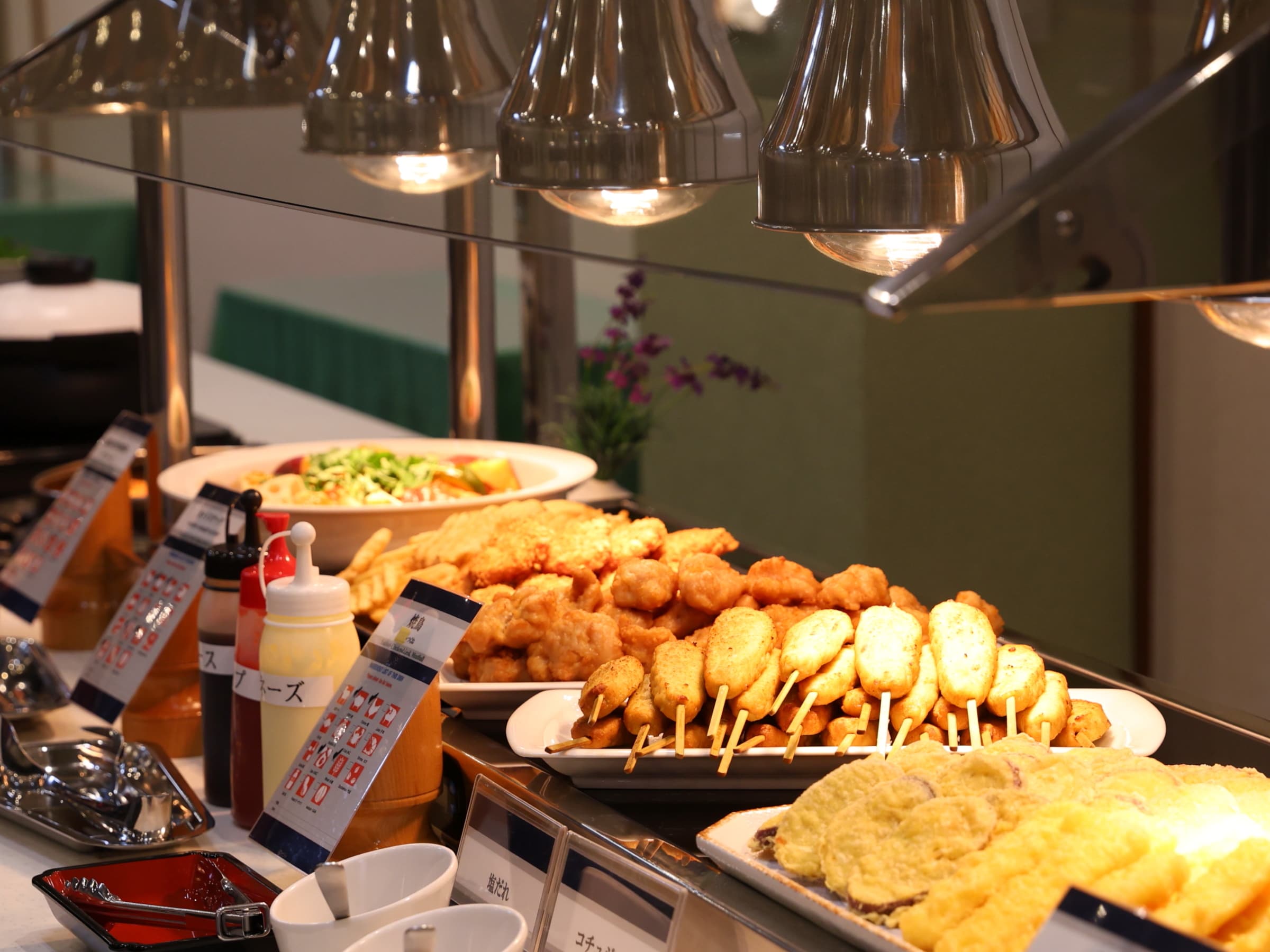 Dinner buffet: Menu example