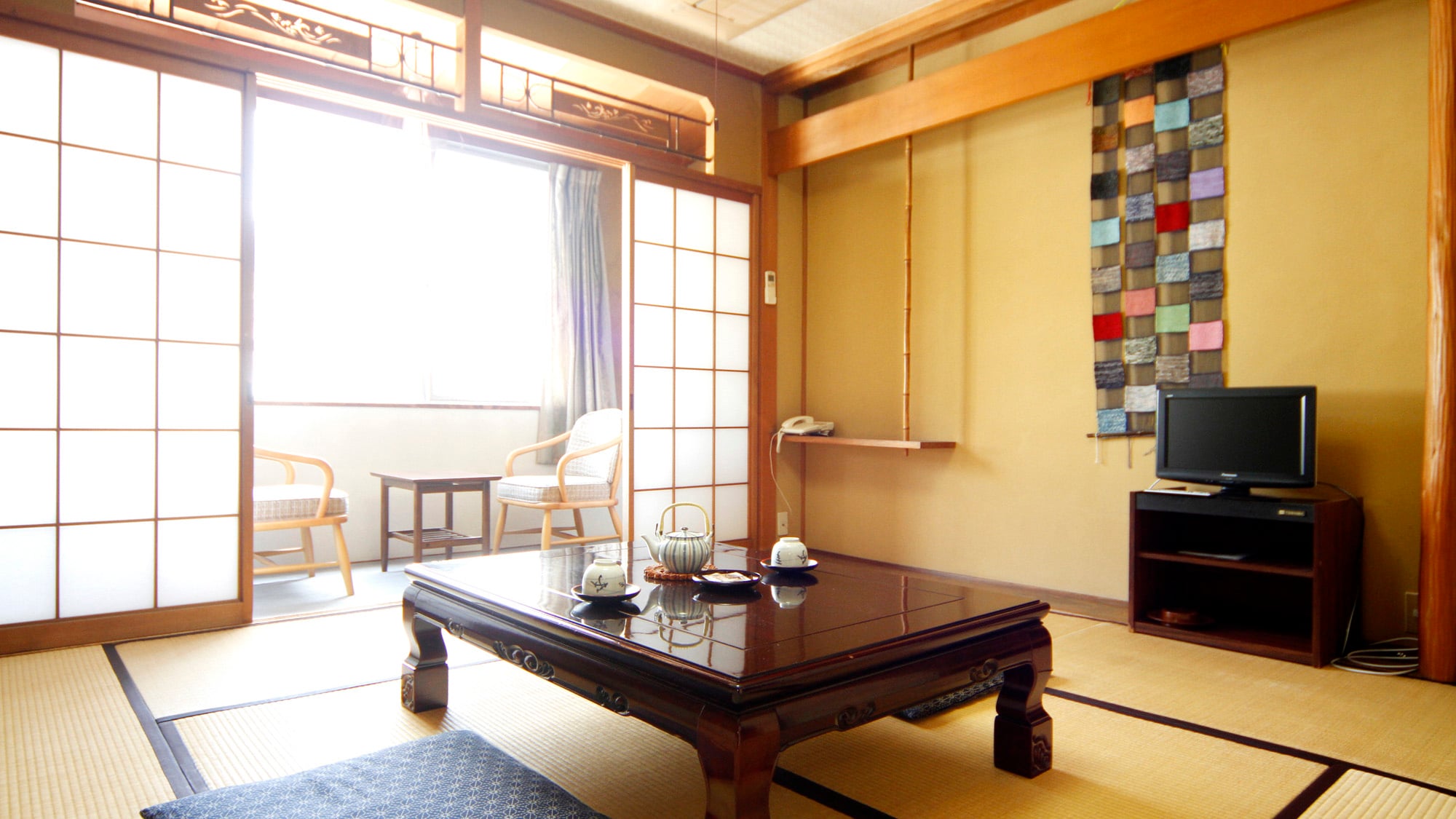 A Japanese-style room with a calm atmosphere