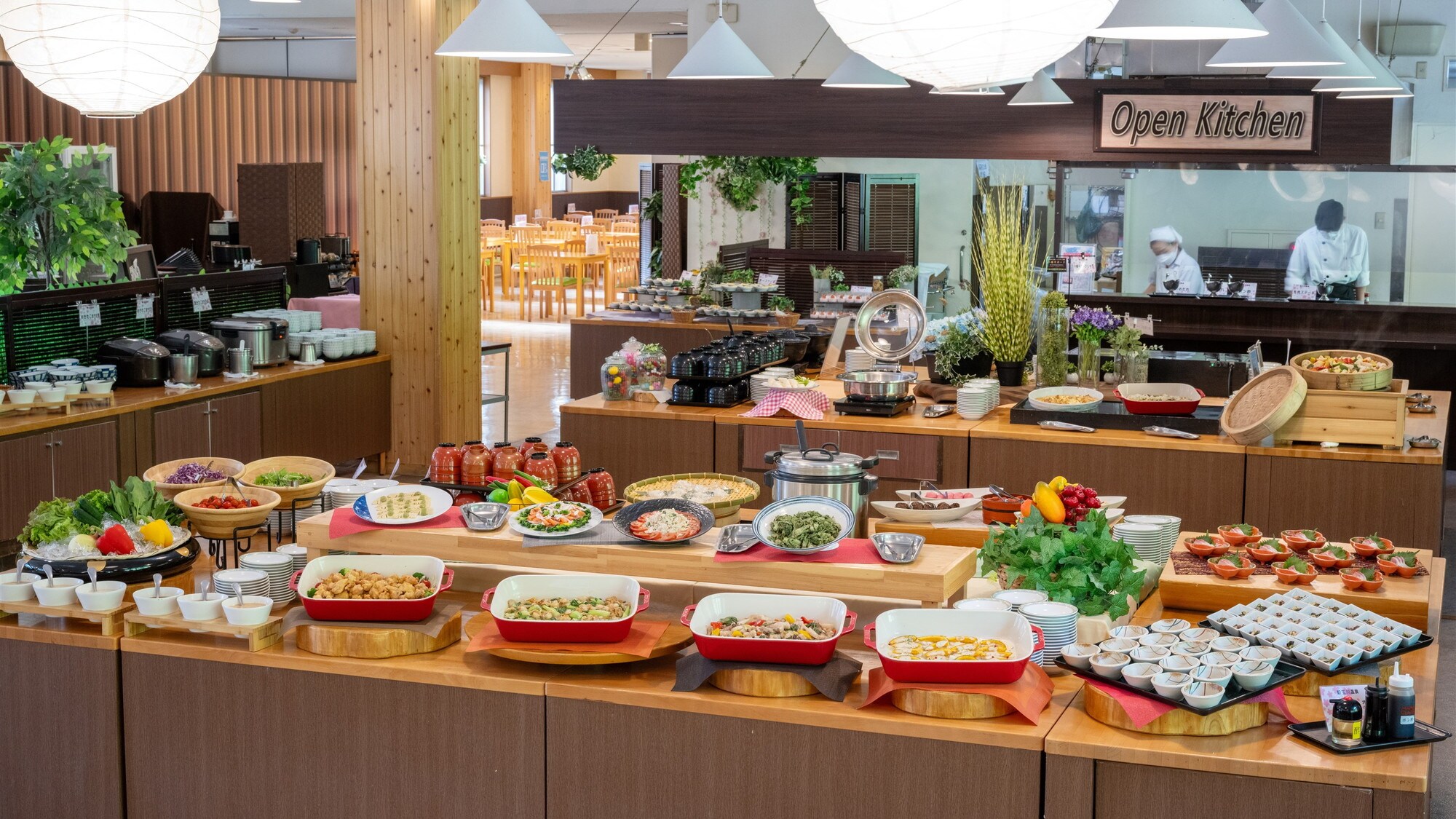 Contoh makan malam: Nikmati Akita, sayuran segar musiman! Konsepnya adalah "prasmanan lezat untuk tubuh Anda"
