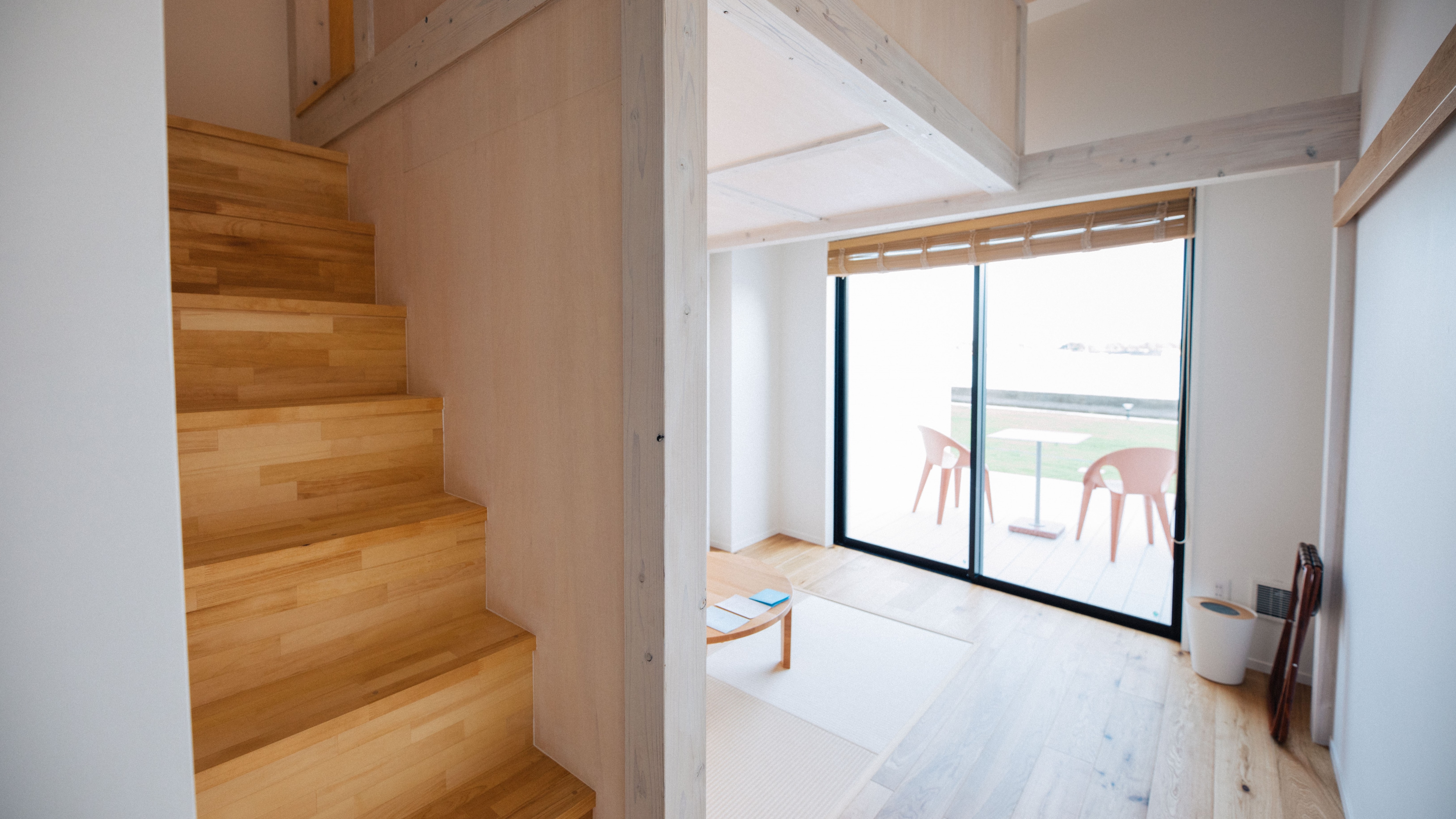 [Loft room] There is a semi-double bed at the top of the stairs.