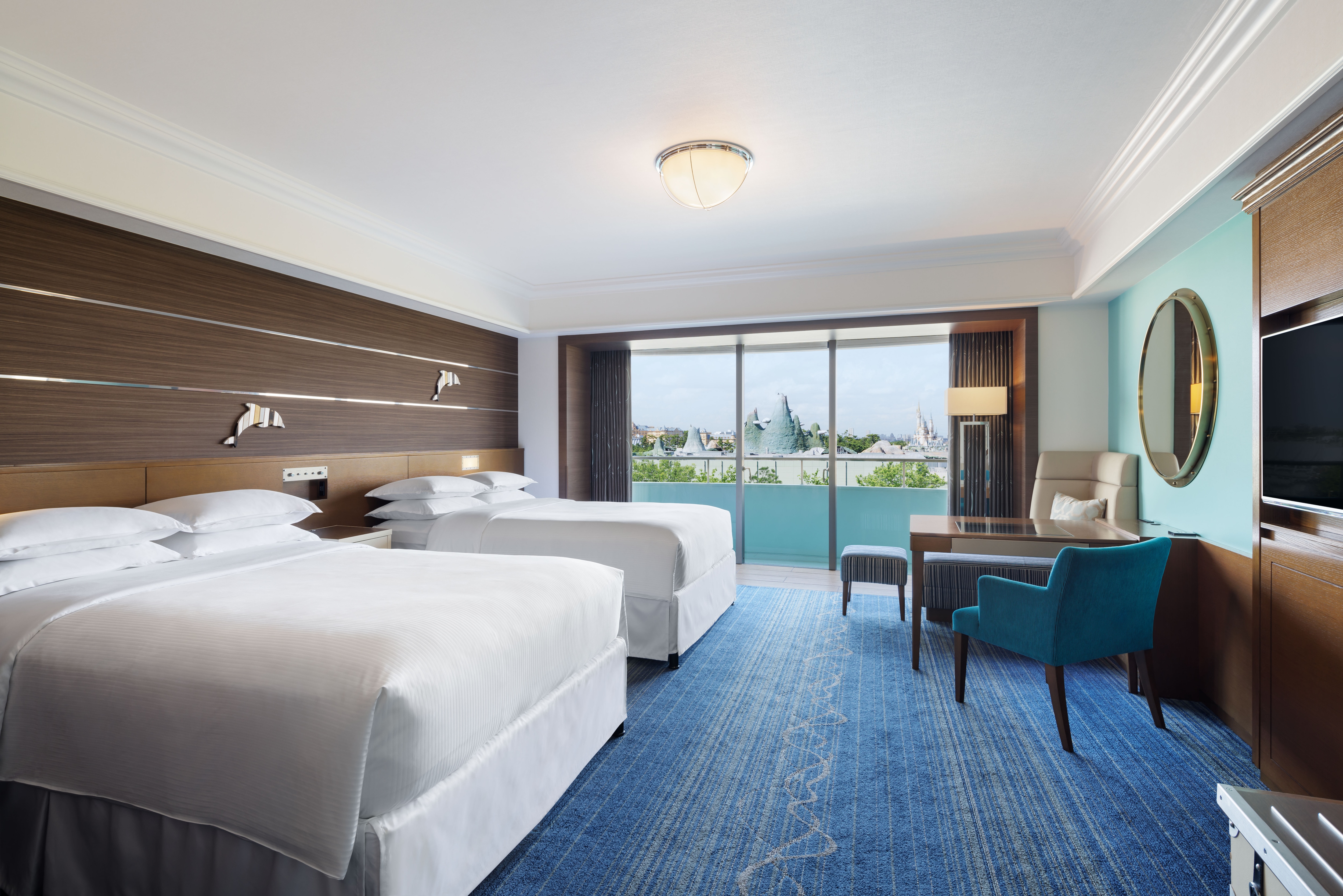 新海洋夢想房，配備 2 張床，陸地