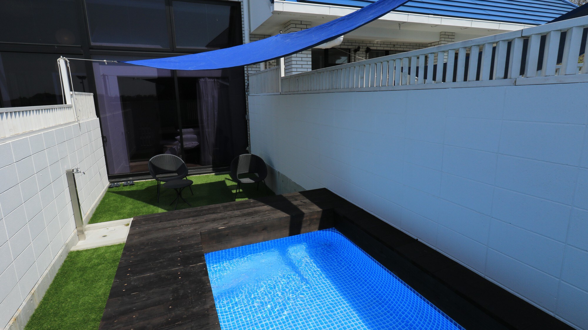 <101> Terrace where you can splash around in water