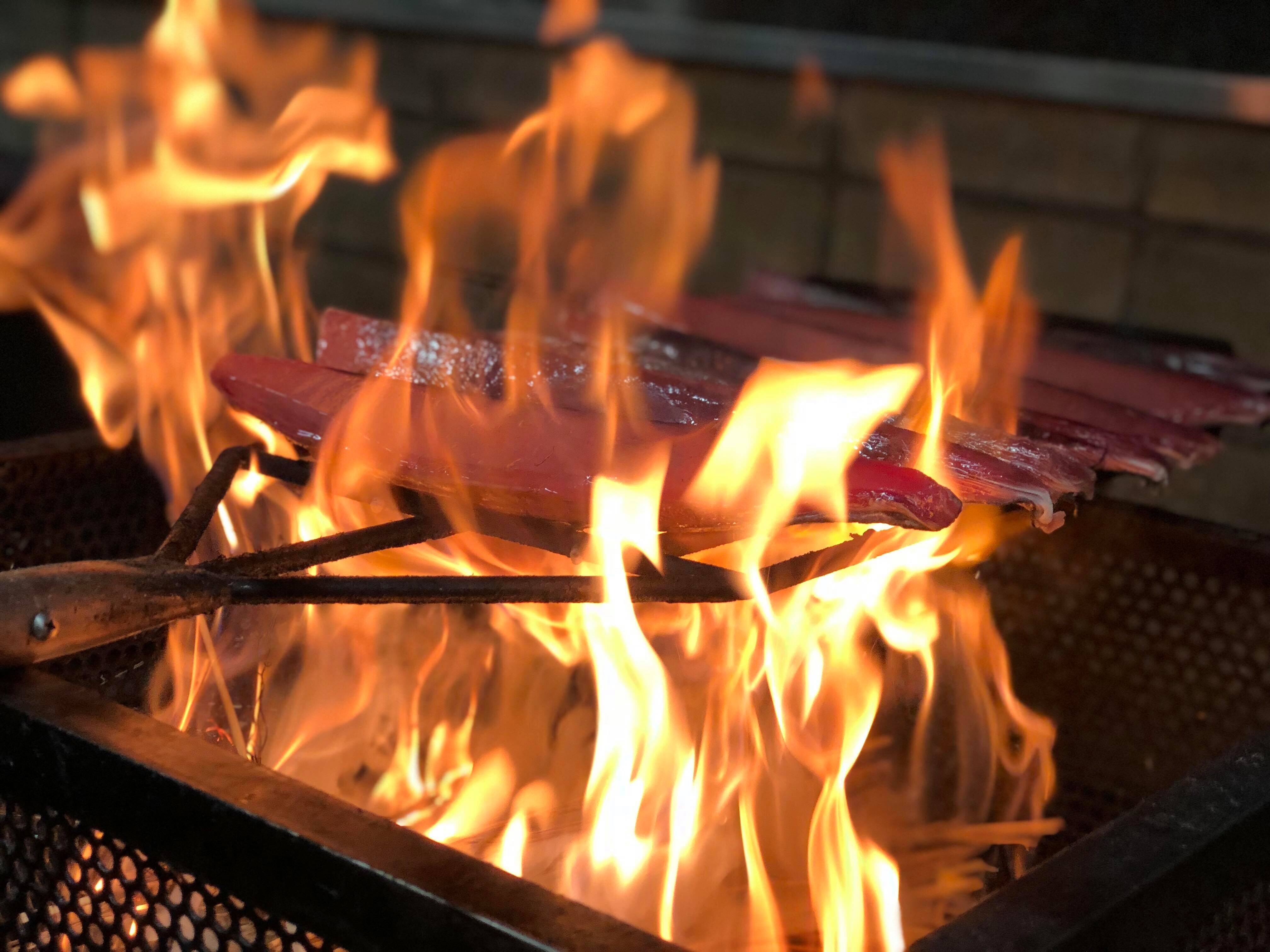 Grilled bonito straw 2