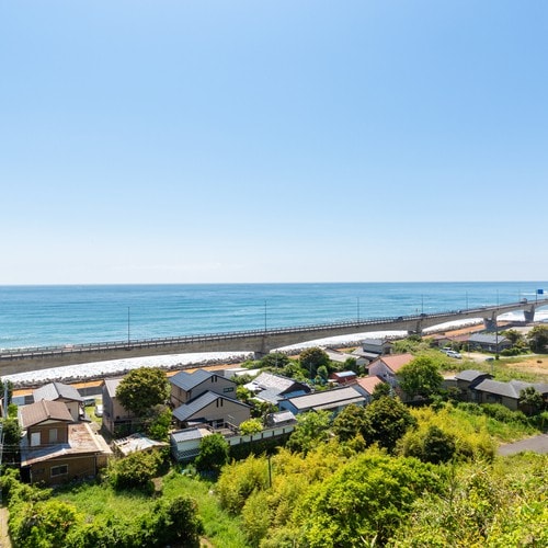 [View] The sea seen from Hitachi Station