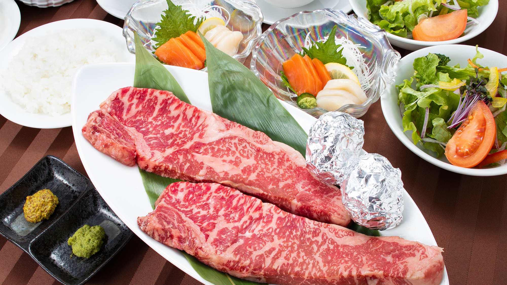 Silakan pilih fillet atau steak pantat