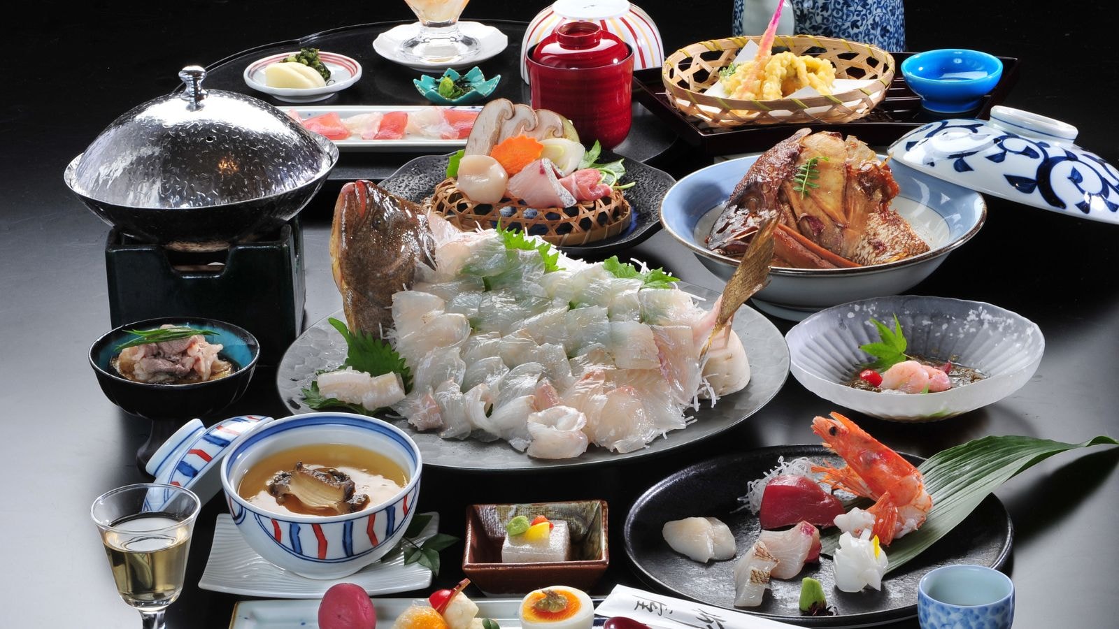 25春夏　小磯会席（活け造りは4名盛）