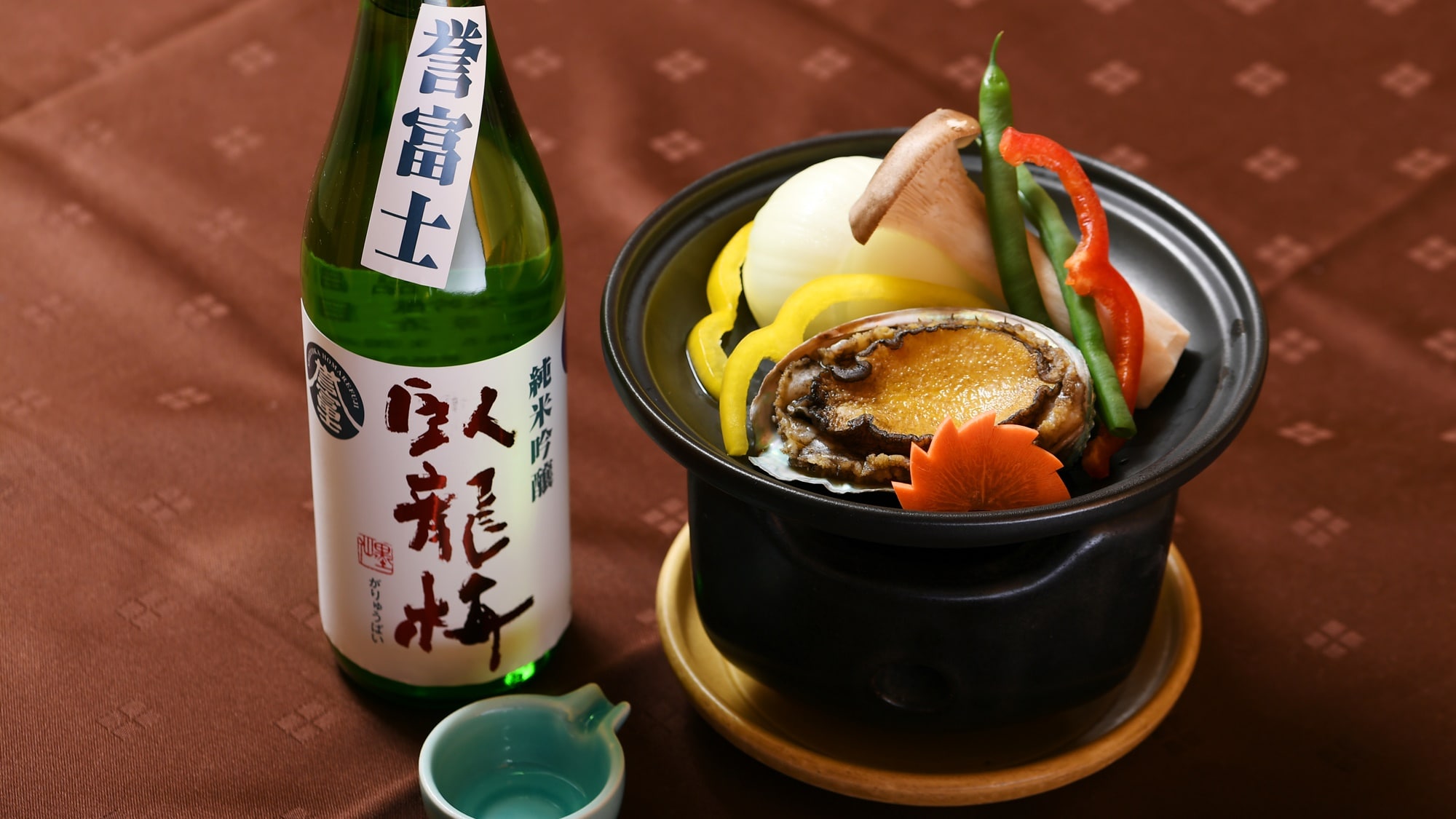 Steamed abalone with garyu plum sauce
