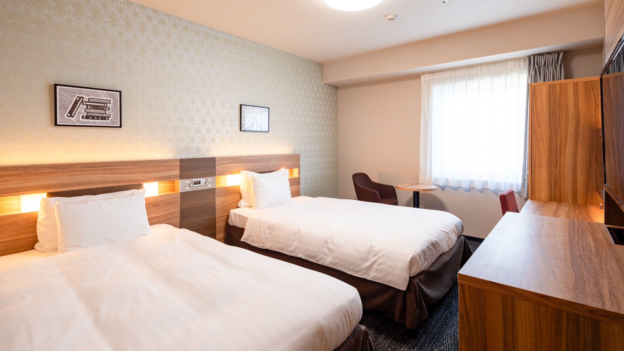 [2 bedrooms] Twin Standard 2 ◆ Bed width 123cm x 2 ◆ Area 22-24 square meters