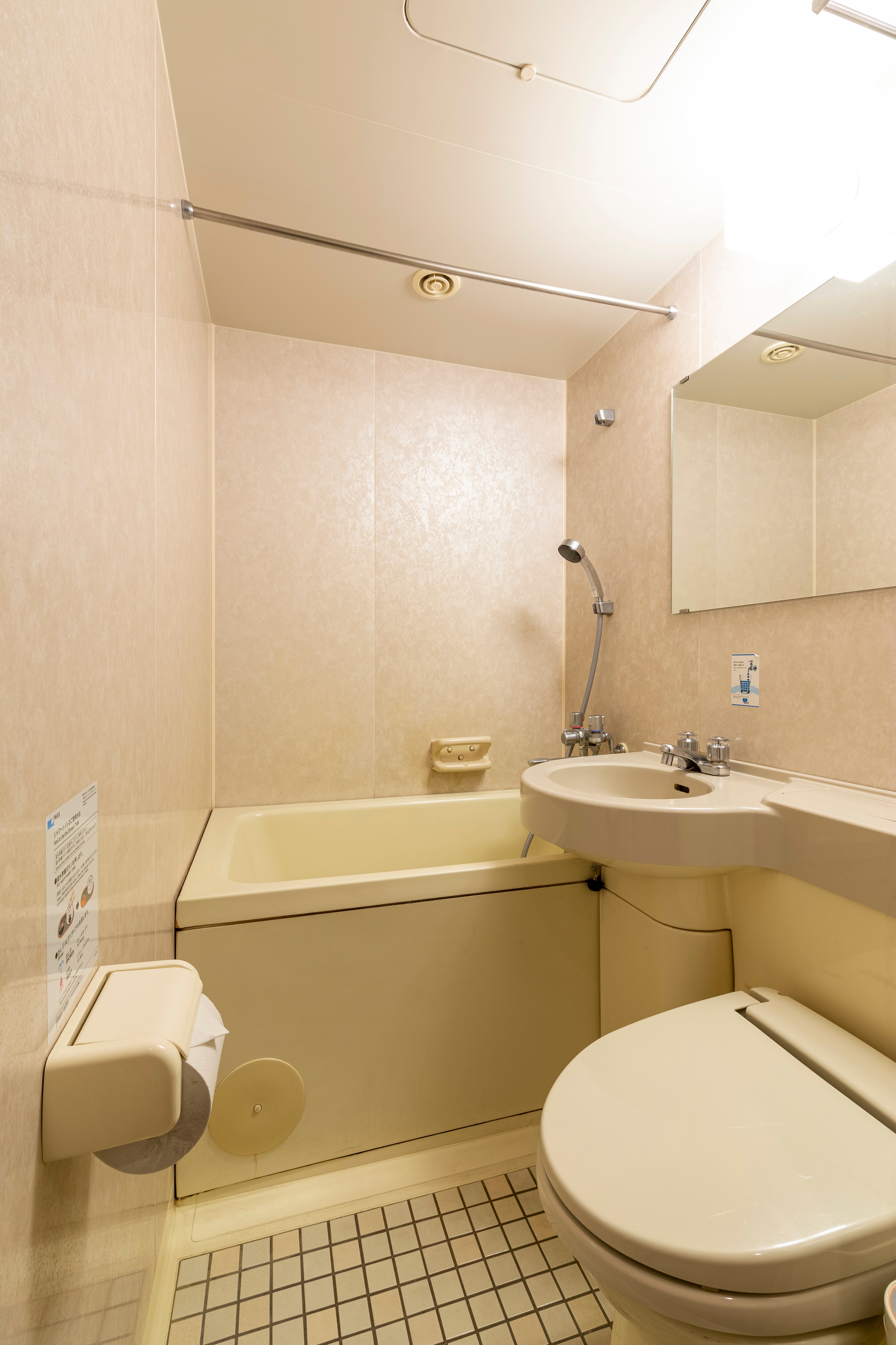Bath and toilet