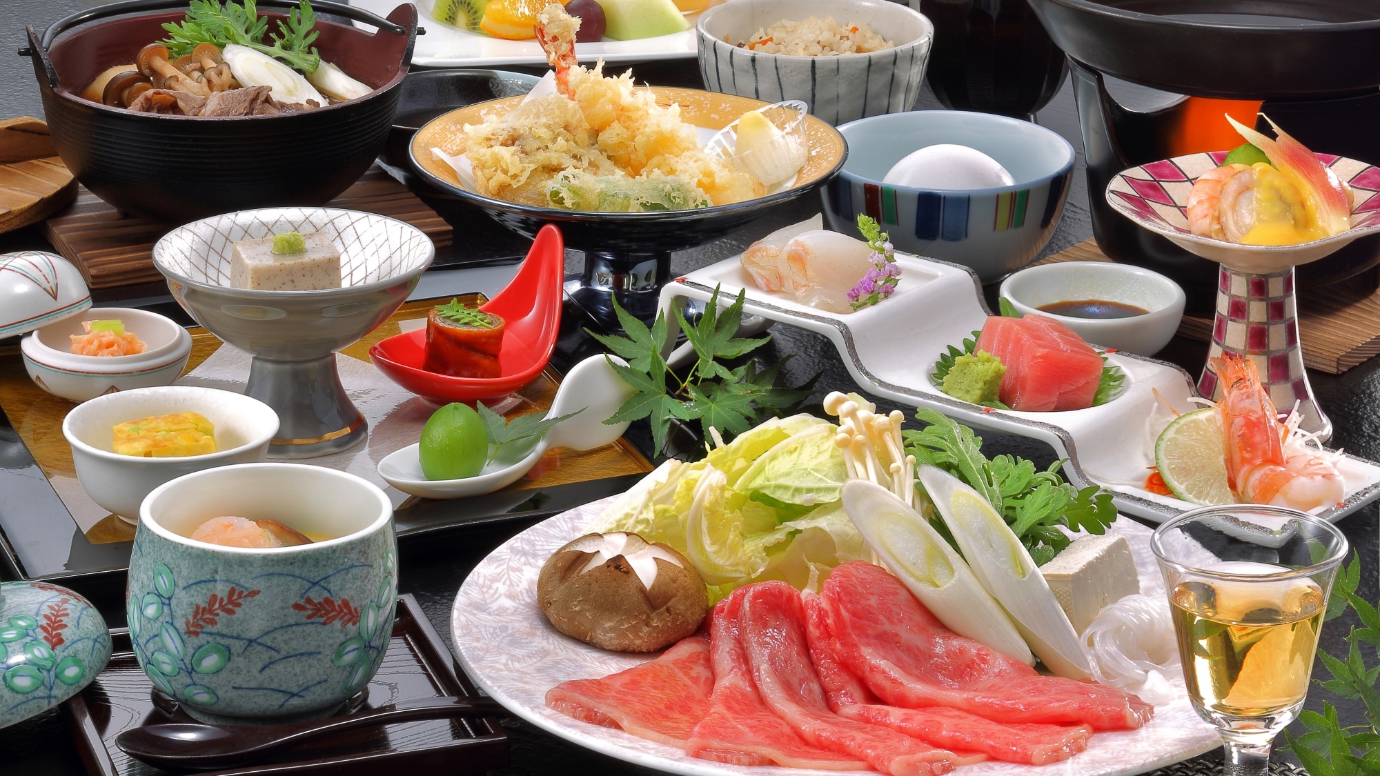 *【餐点示例】<厨师推荐> 山形牛寿喜烧套餐！难忘的晚餐♪
