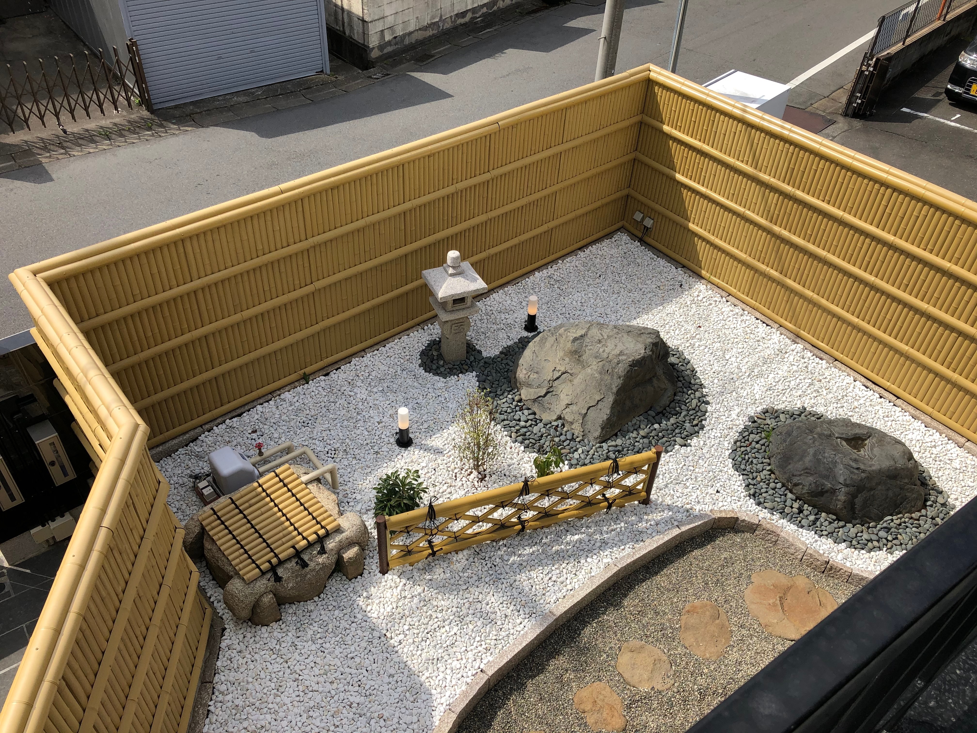 From the second floor balcony