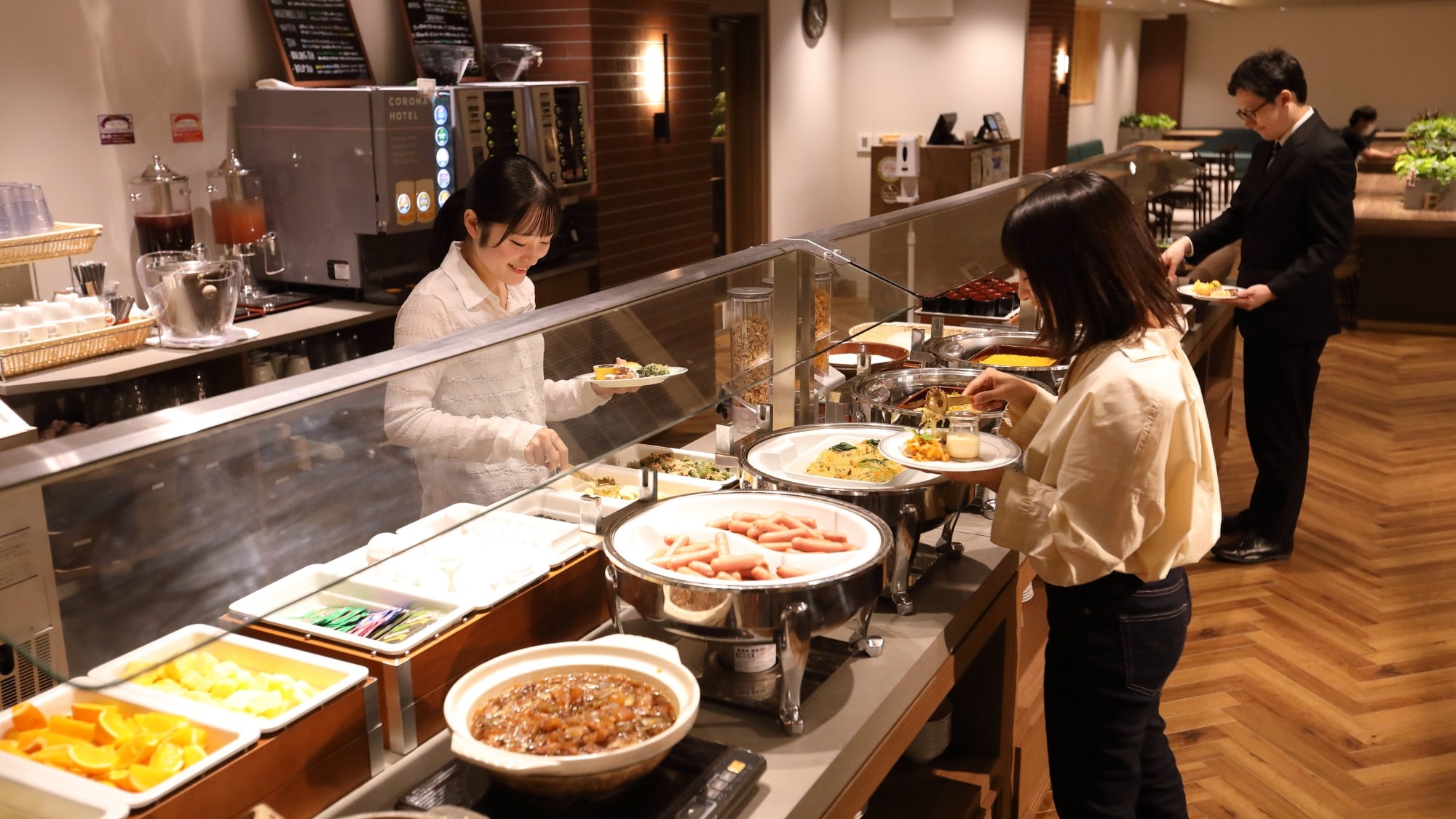 Our proud breakfast buffet! There are many original dishes that can only be eaten at this hotel, as well as flavors that can only be found in Kansai.