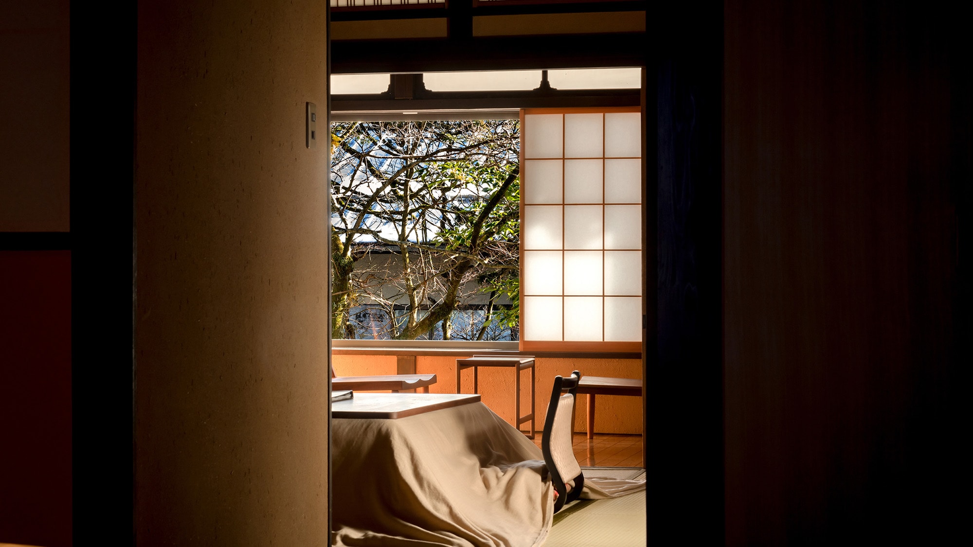 玉鏡本間和冬天的風景