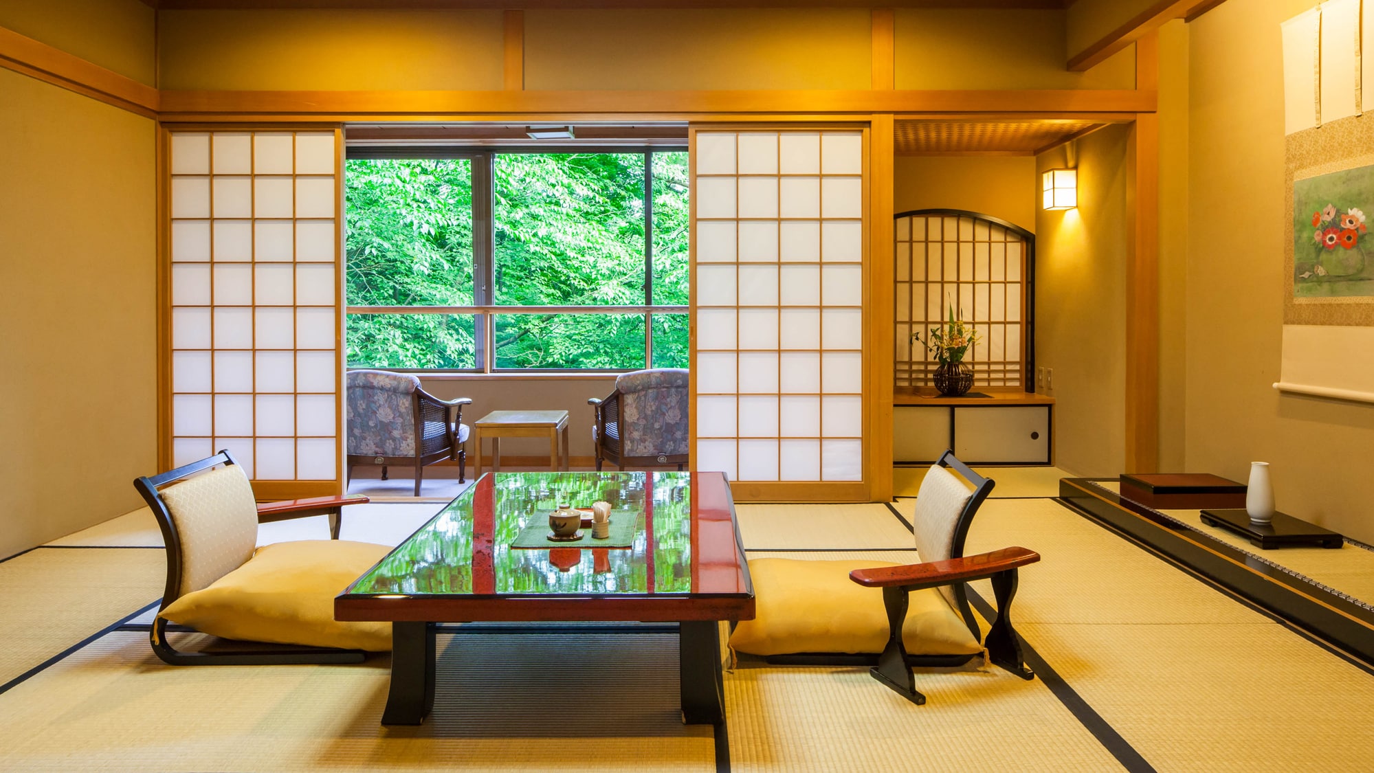 Kamar bergaya Jepang-Barat khusus dengan pemandian semi-terbuka "Fuyo"