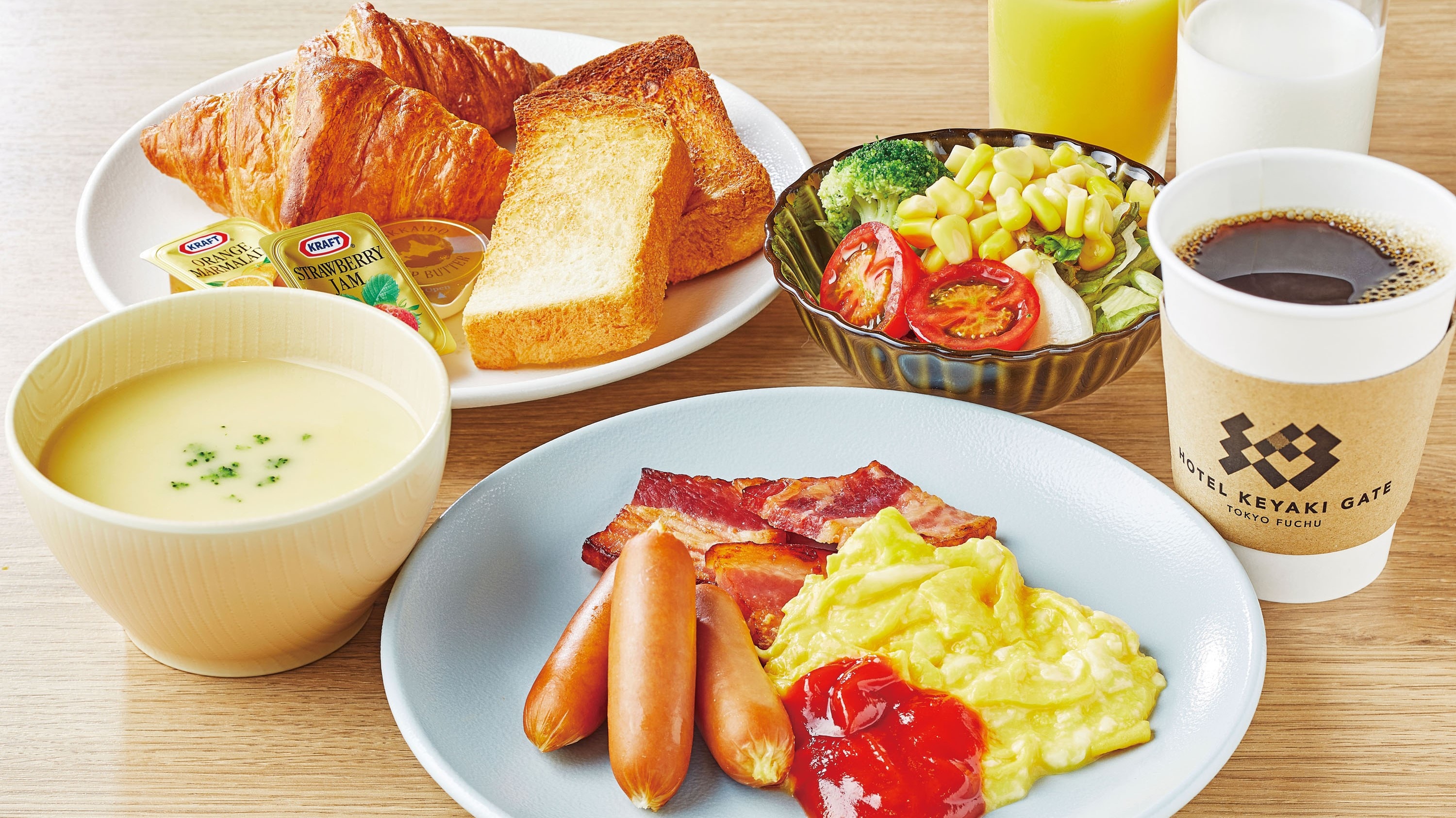 Breakfast buffet (Western food)