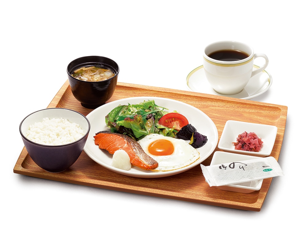 [Breakfast (Royal Host)] Japanese set meal + drink bar *Menu and price changes will be made from April 1st