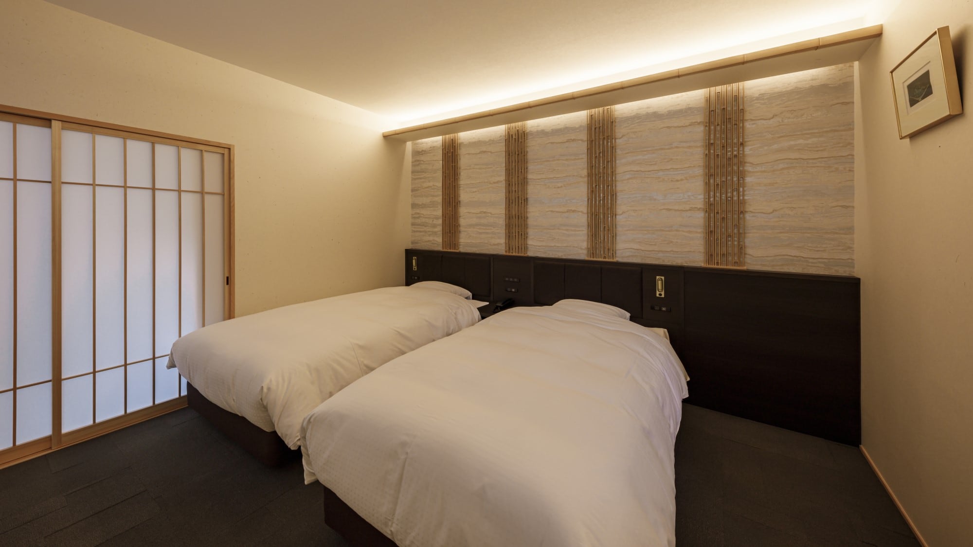 Main building bamboo bedroom