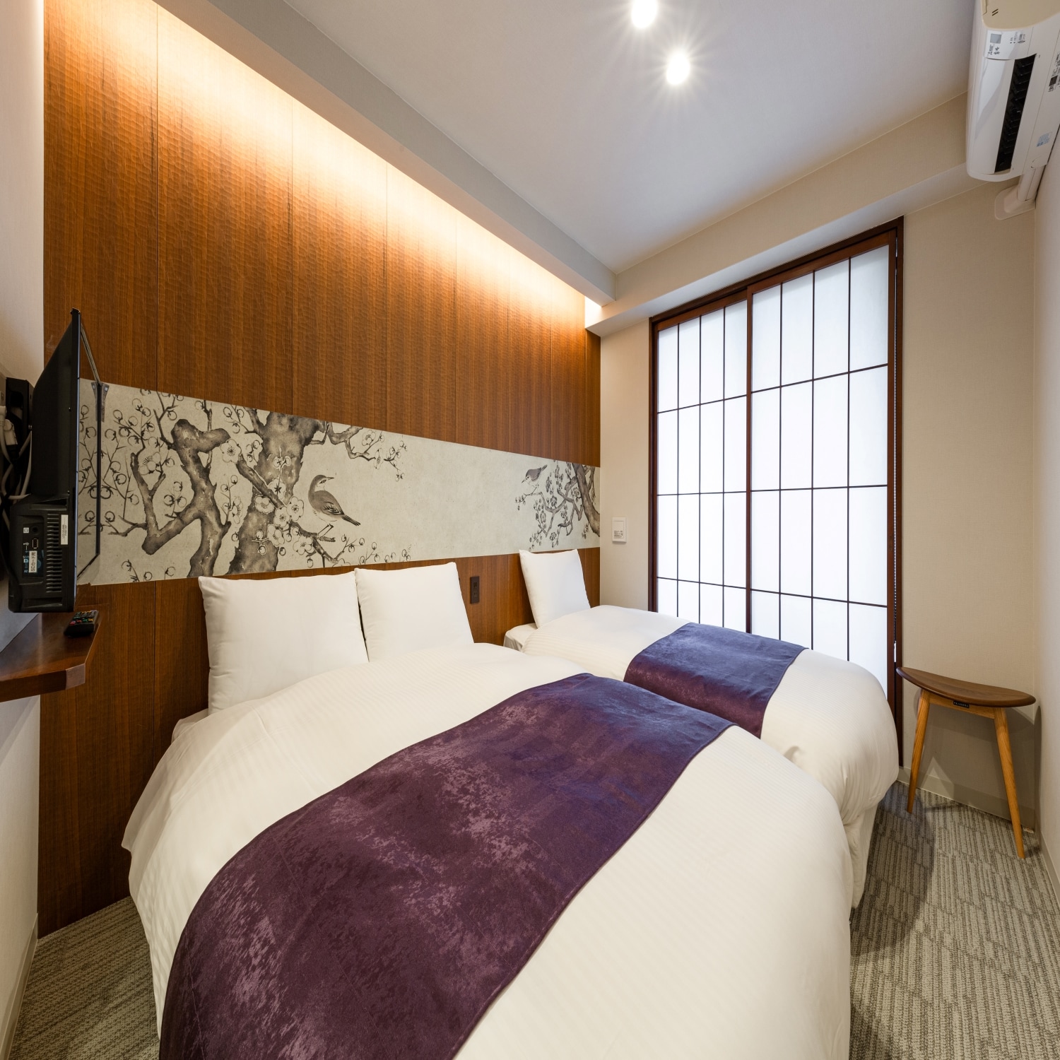 [Deluxe Twin Room] Spacious from 22㎡/Beds can be placed close together/Hollywood style