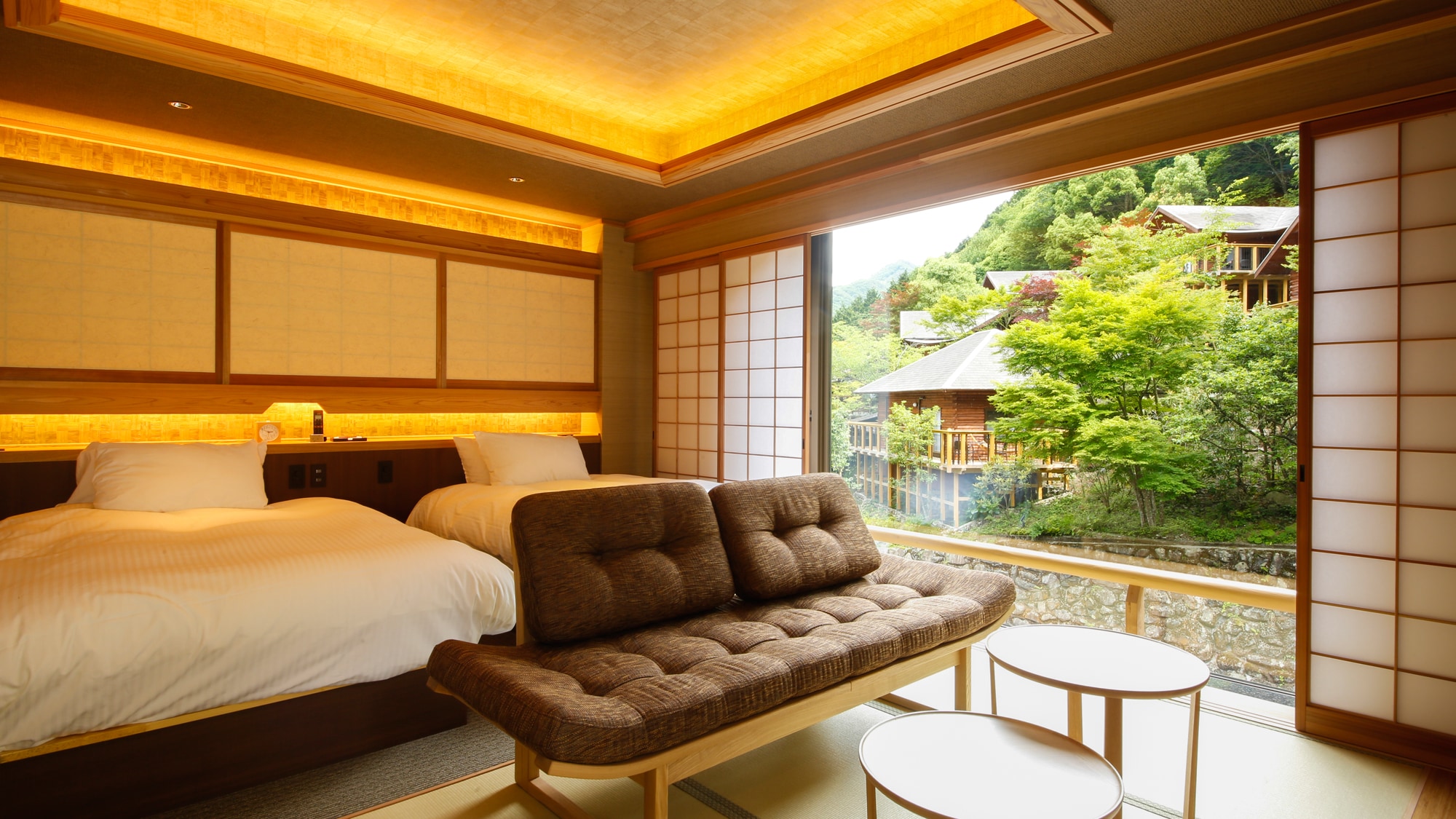 Twin room with private open-air bath Type B