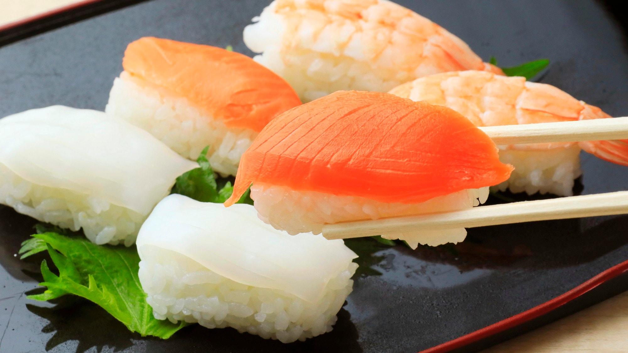 You can also enjoy nigiri sushi. *Example