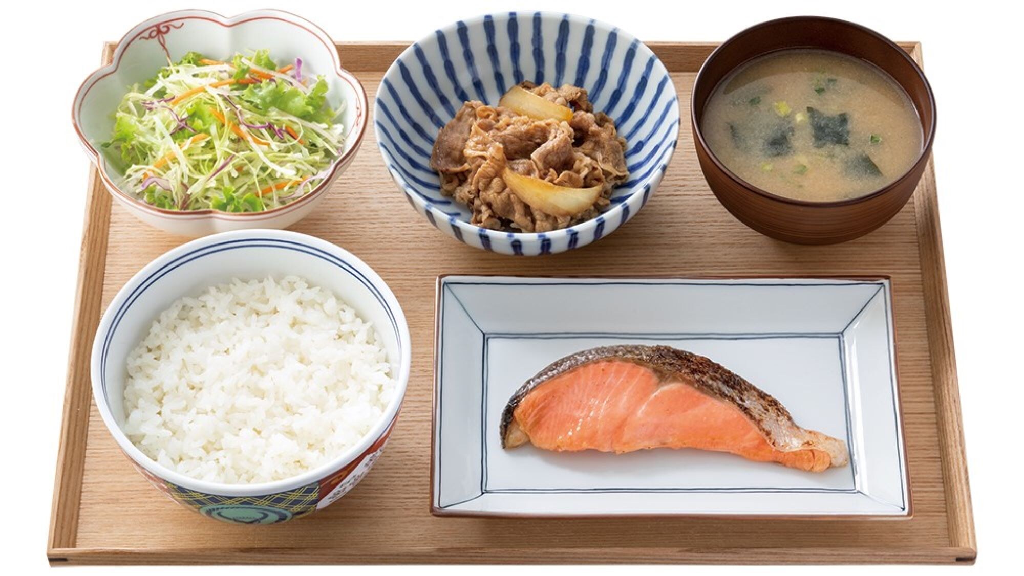[Changes effective from March 31st] Free breakfast service at Yoshinoya: Grilled fish and beef bowl set meal