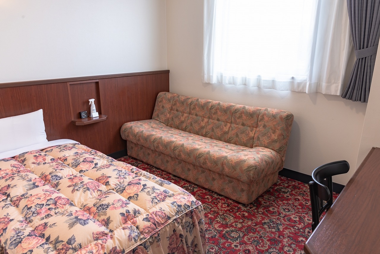 Spacious single room (single bed with sofa)