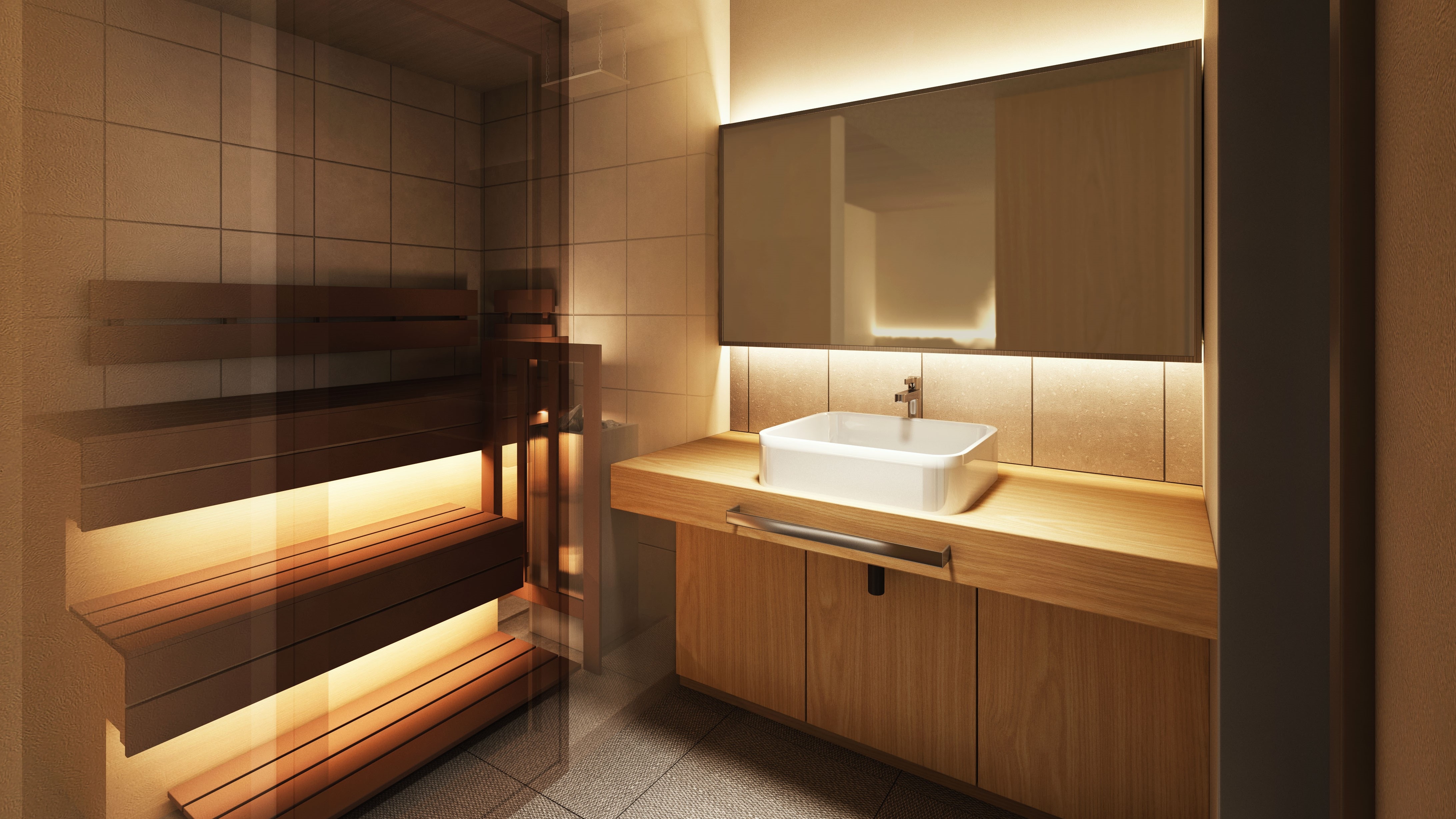 Premier twin room with sauna Sauna room *Image