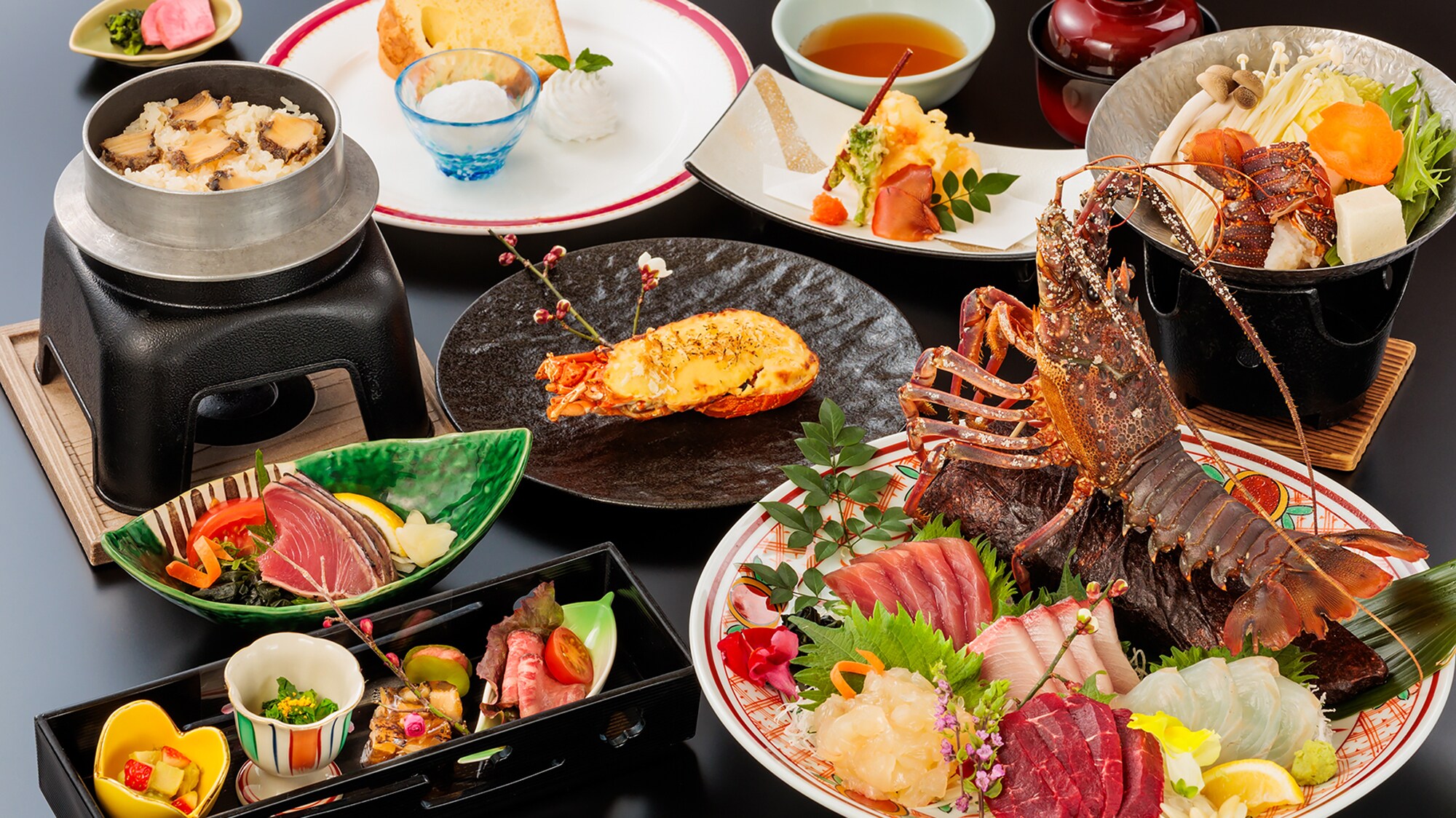 Ise lobster gourmet kaiseki plan menu (image)