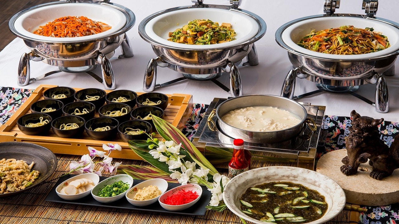 Breakfast / buffet restaurant Okinawan cuisine corner