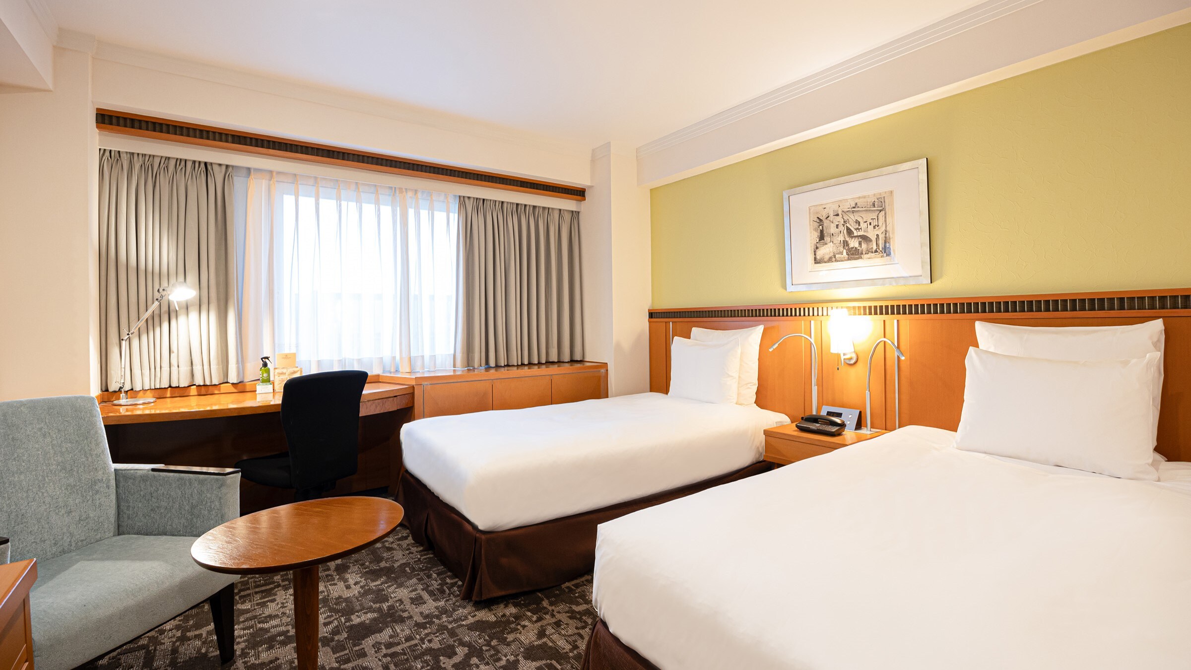 슈페리어 트윈(금연만/넓이 22.5평미/침대 폭 110cm×