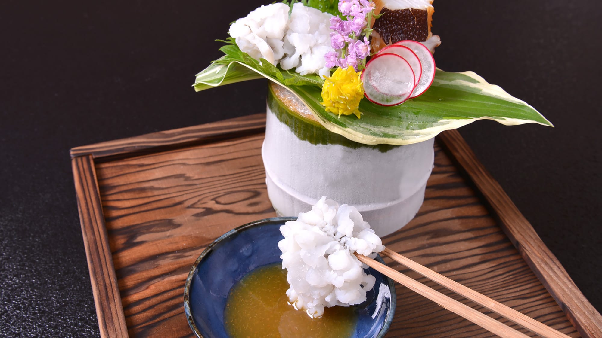 *[Mukazuke] Conger eel and tea octopus with plum paste. The refreshing taste is perfect for the Japanese summer.