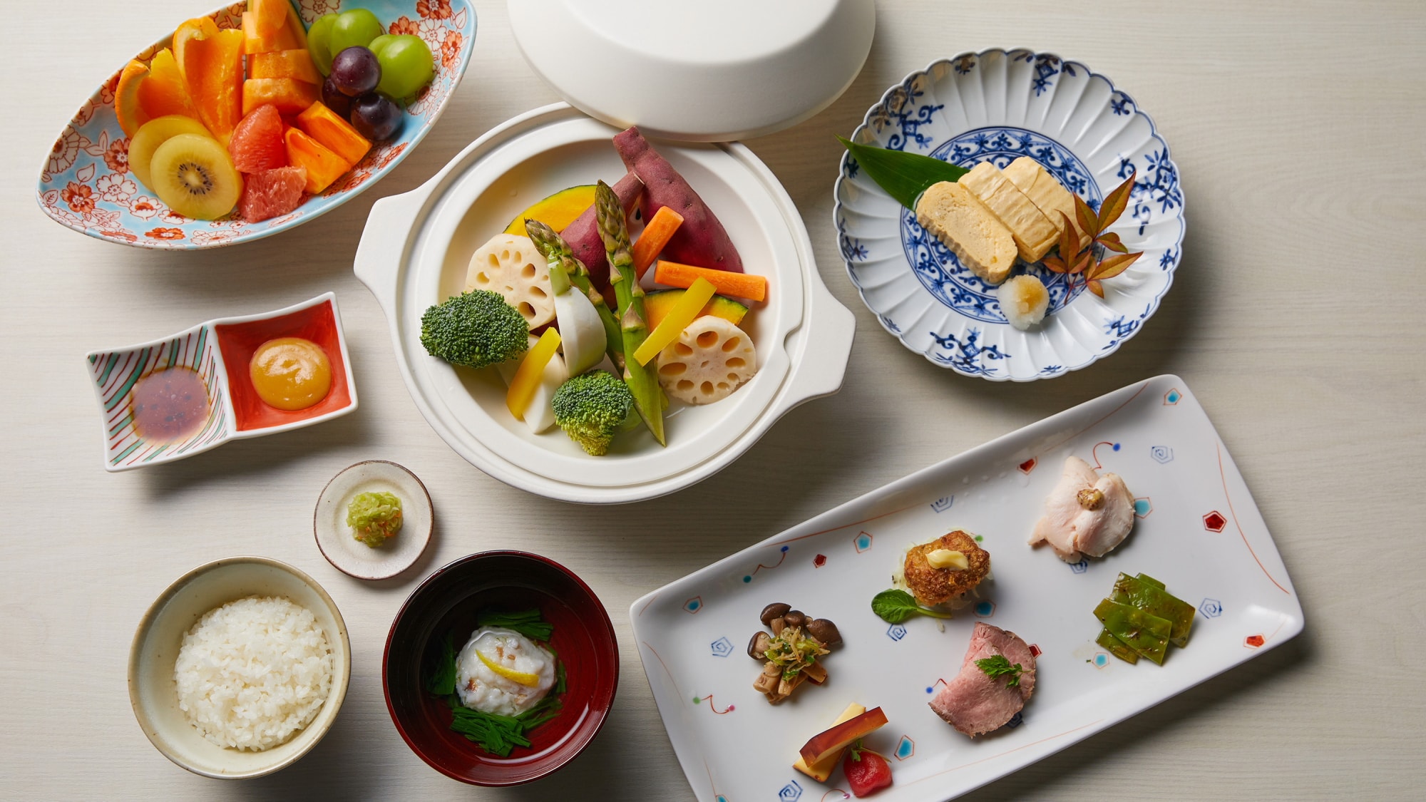 Yamaboshi's proud breakfast is Western style (with rice option)