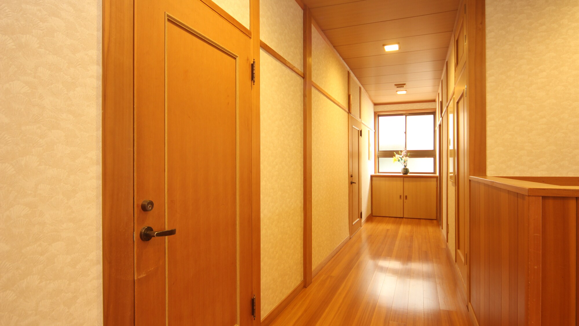 The interior is calming.