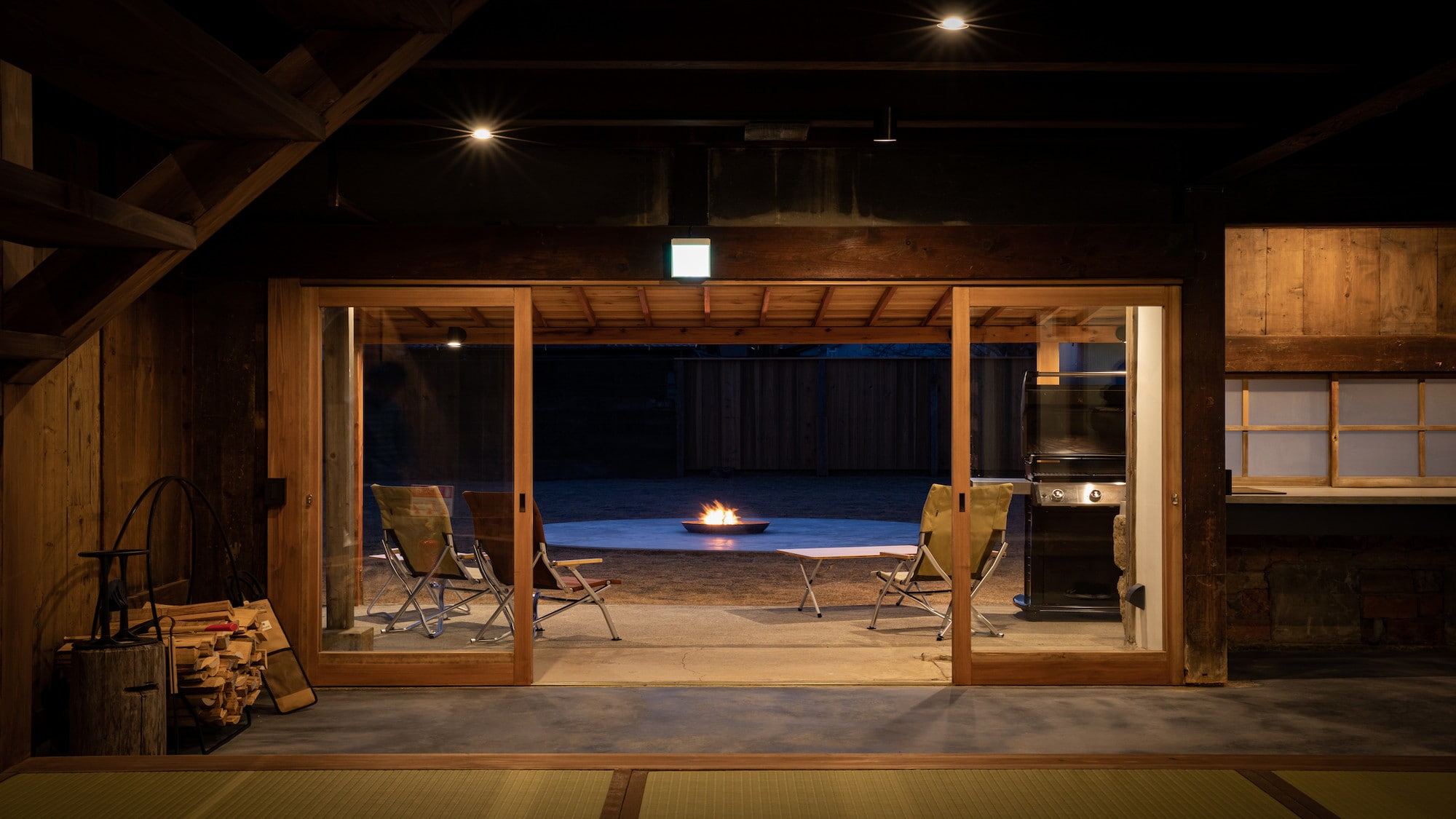Yagen 501 | The view of the bonfire from the guest rooms is also exceptional.