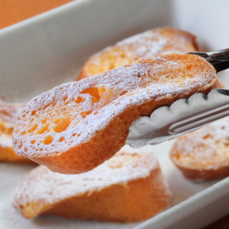 Breakfast: Freshly baked fluffy French toast