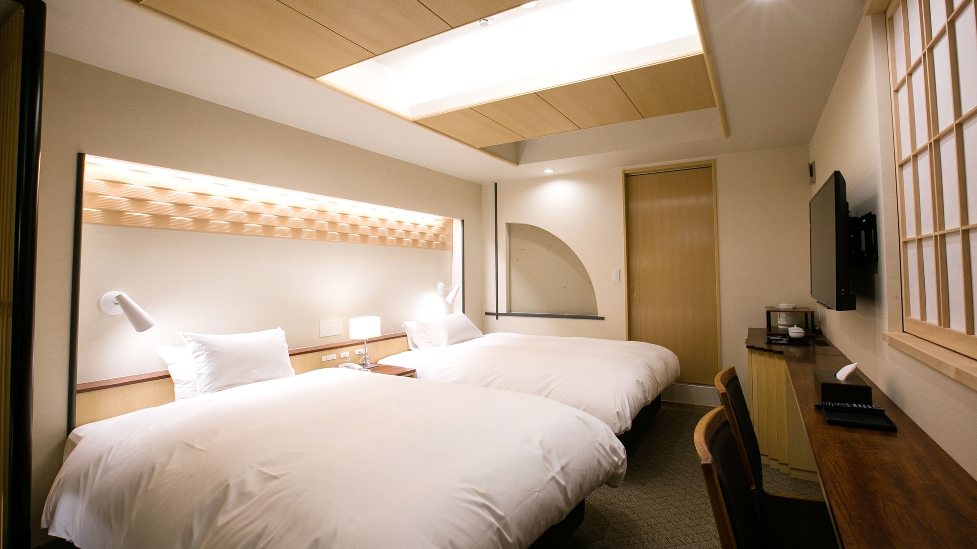 [Luxury Twin] Room with 2 double beds and sofa bed