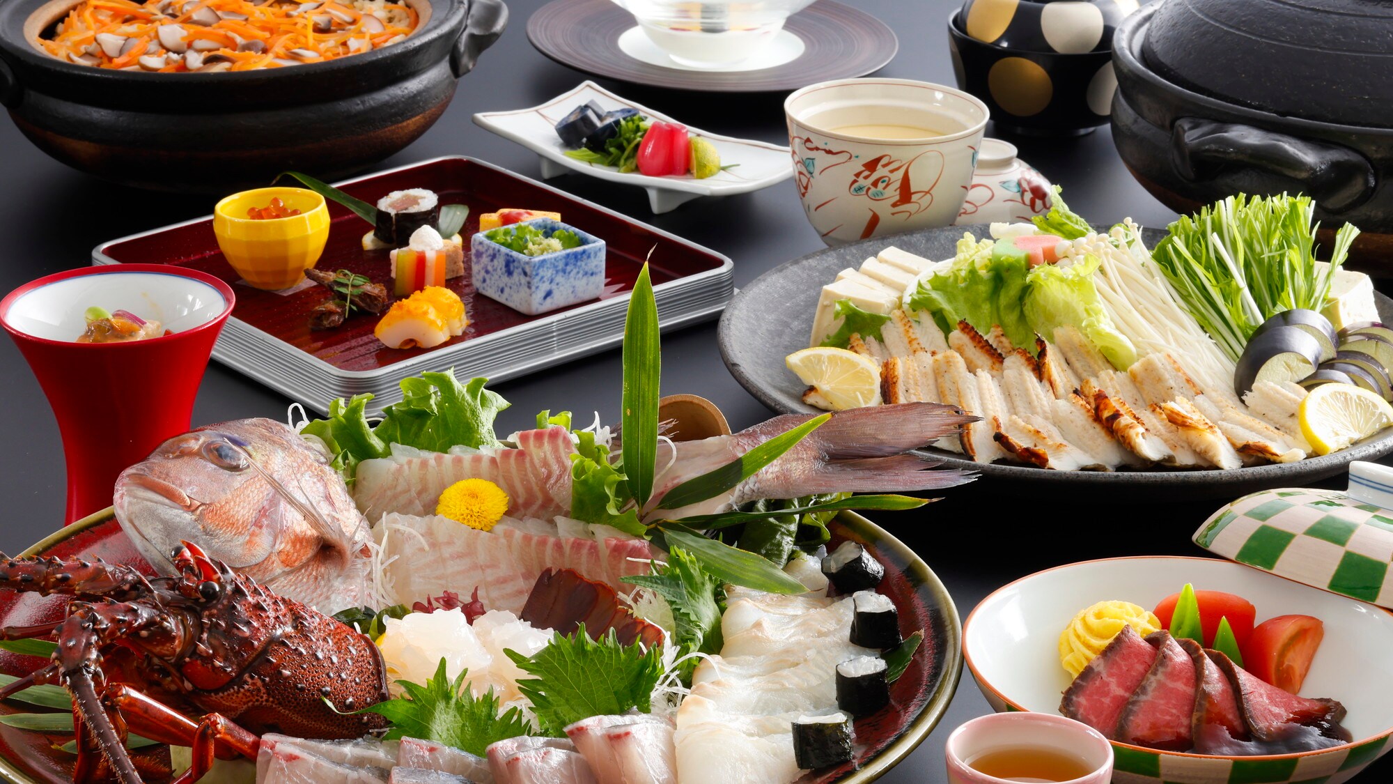 Roast Beef “Seafood Sanmai Kaiseki”