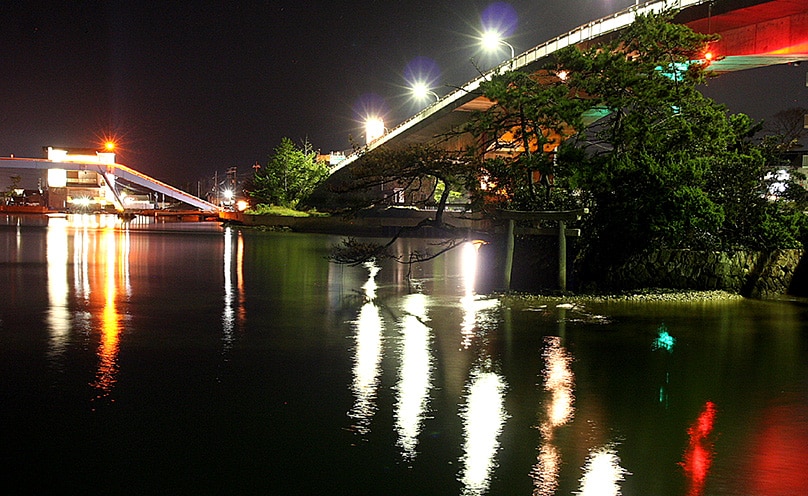 充滿海濱氣息的湊町