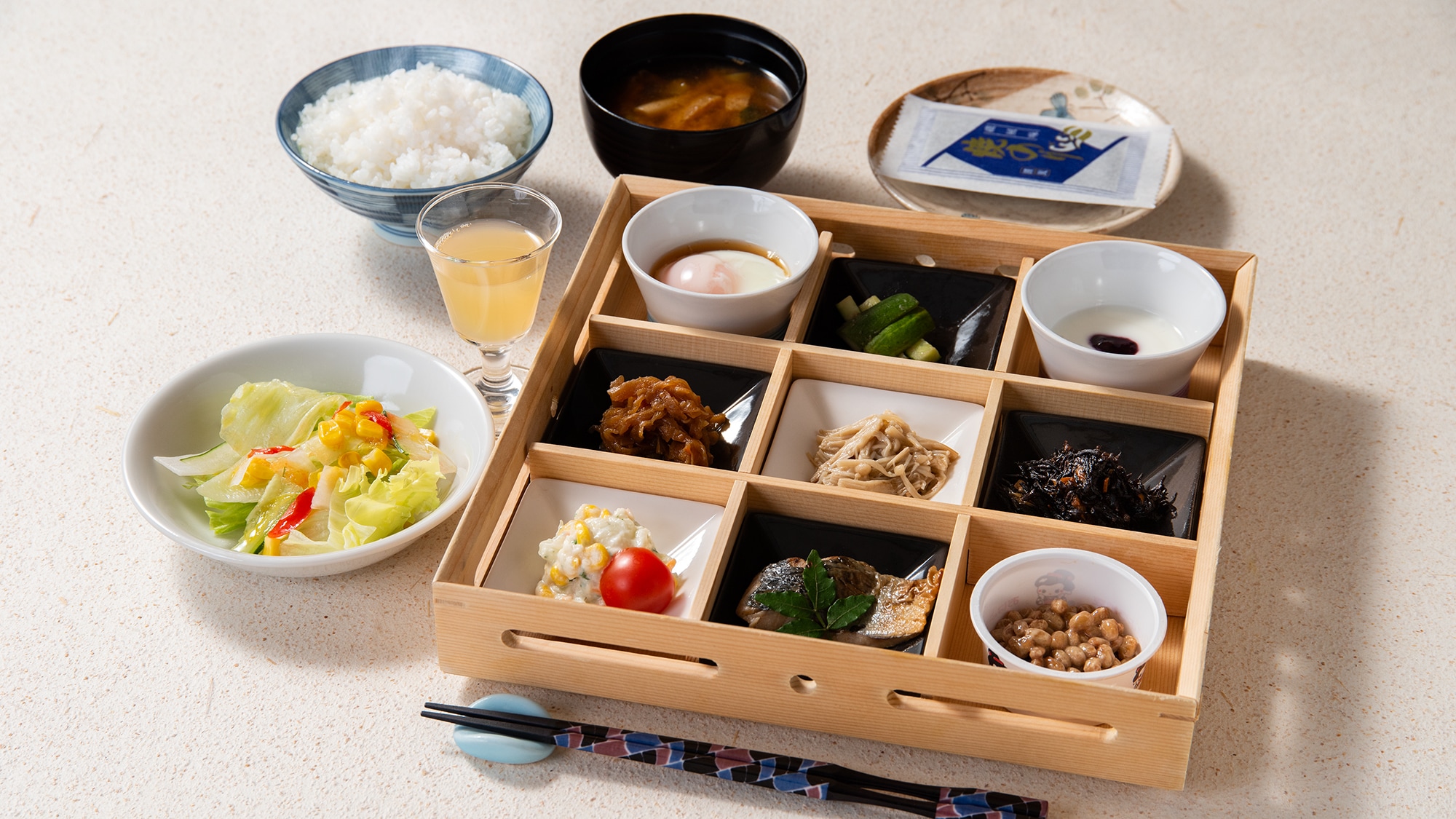 *[Breakfast example] Start your day with a healthy Japanese breakfast. Cooked in a rice cooker without sugar or mirin.