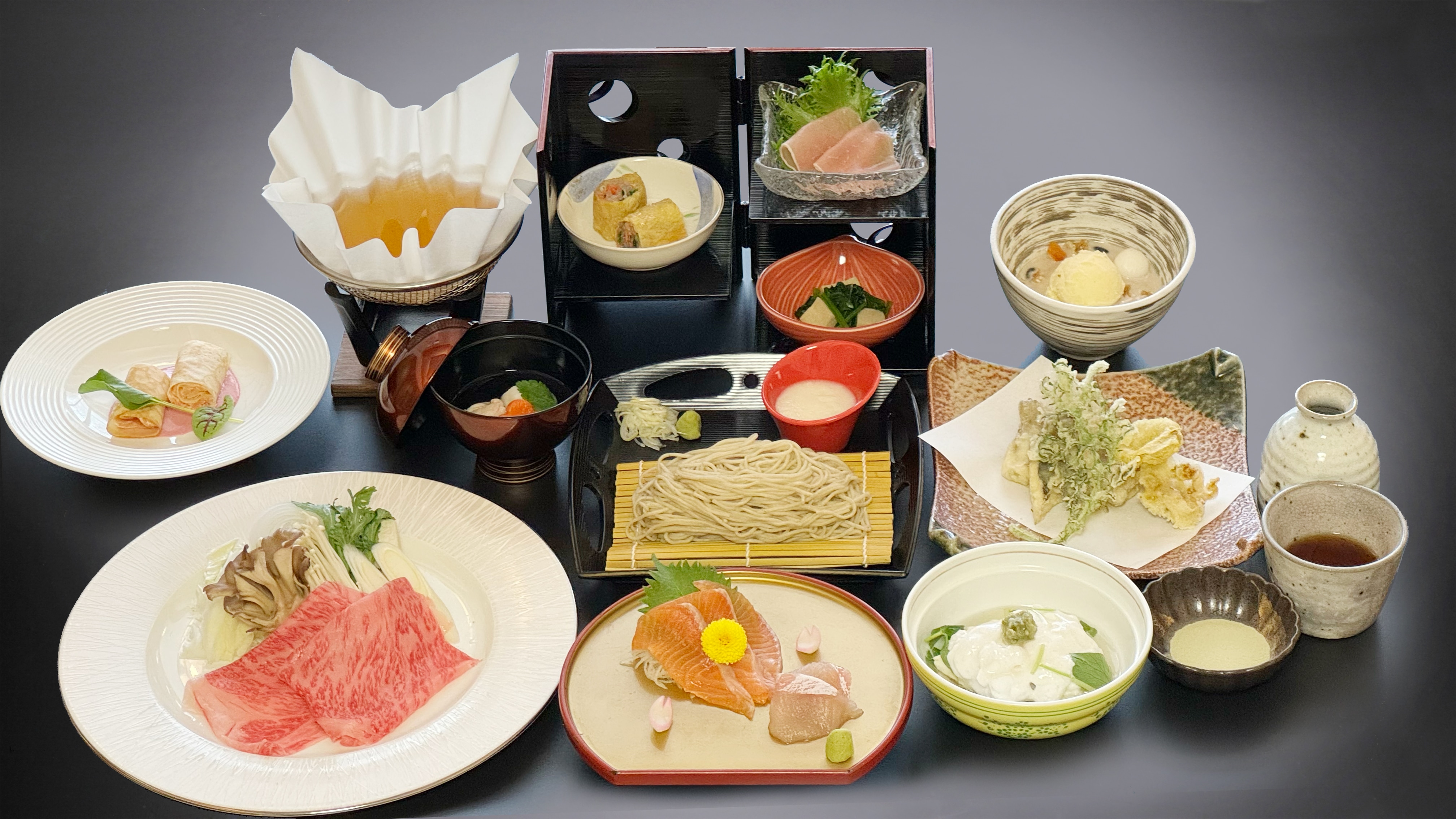 [當地生產當地消費/信州食材]當季特色懷石料理一份