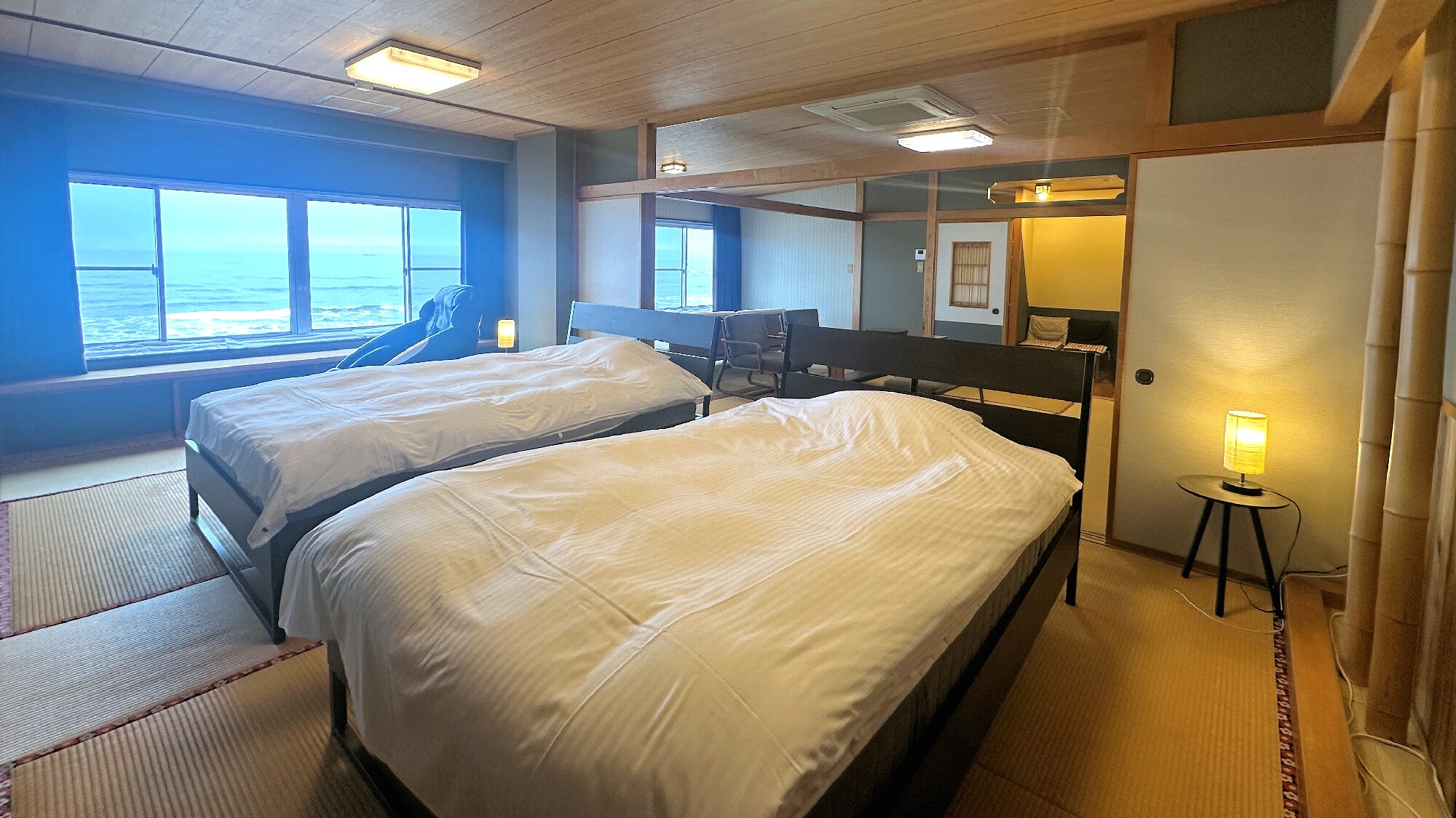 [Dua kamar bergaya Jepang, tipe tempat tidur] Semua kamar memiliki pemandangan laut | Maksimal 2 orang ◆ Bebas rokok