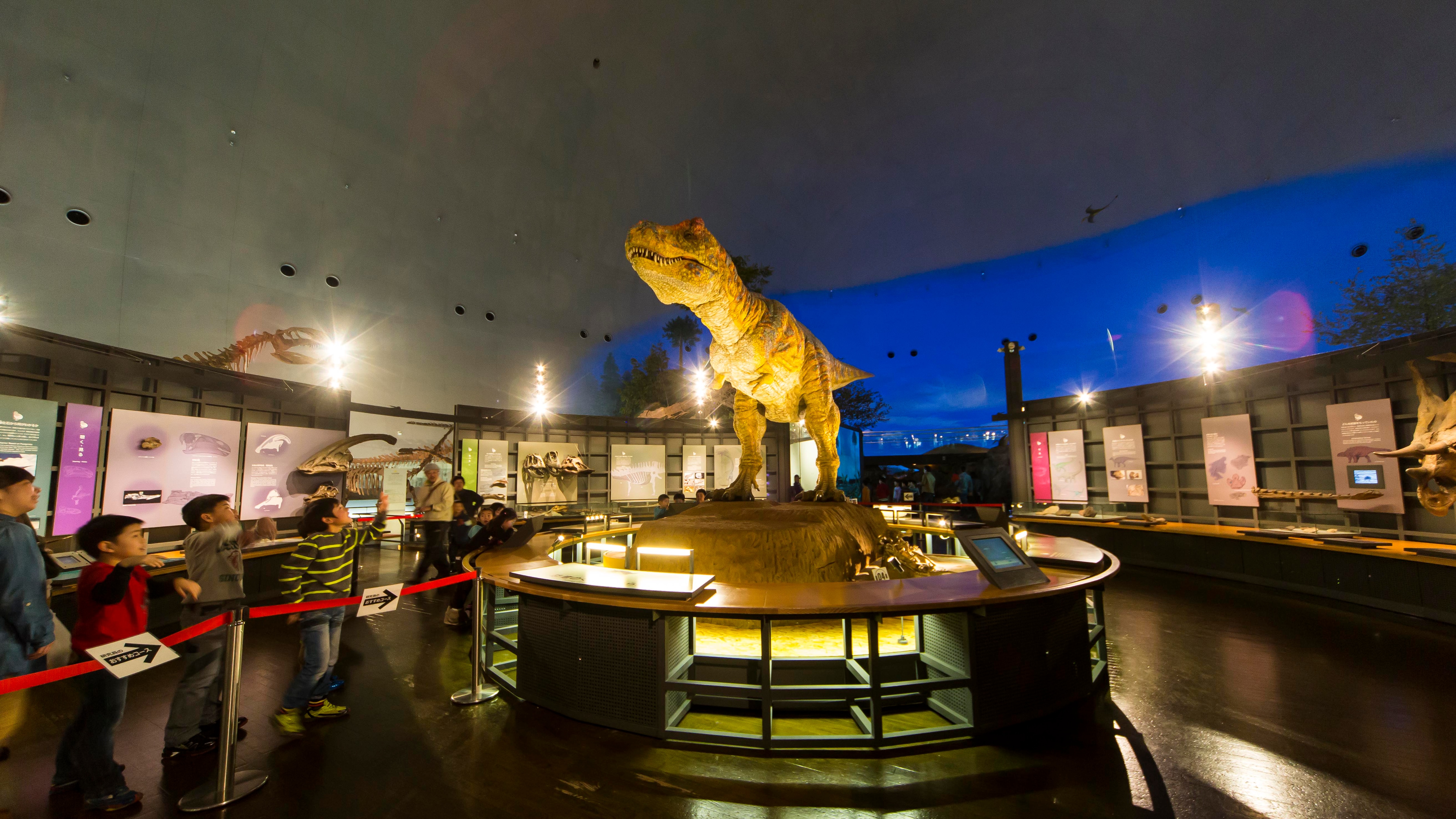 Encountering dinosaurs! They move so realistically you'll be glued to the screen.